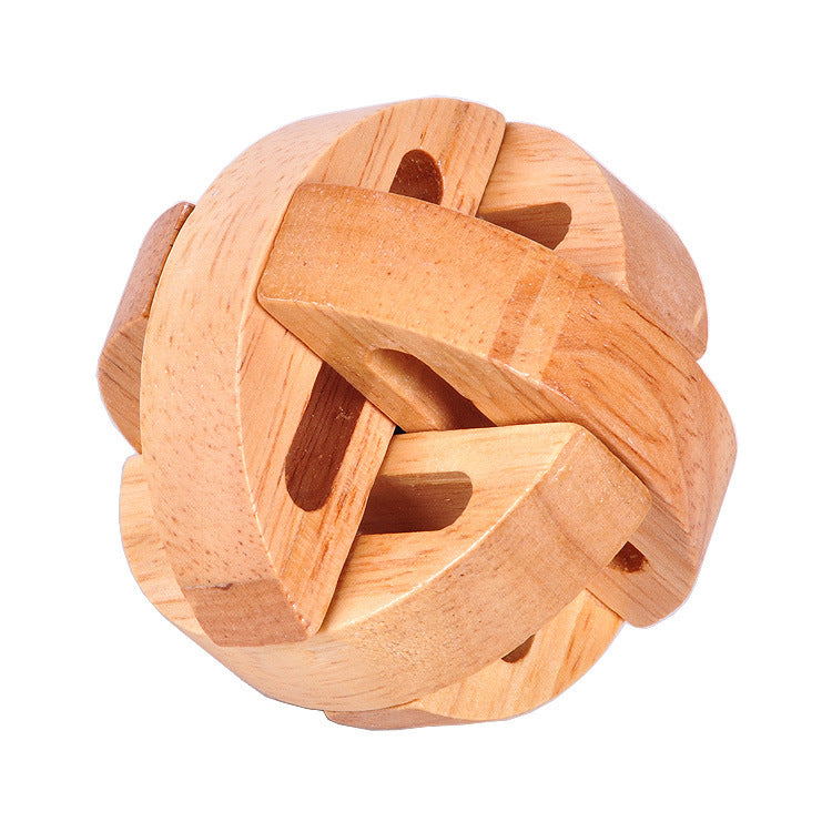 Wooden Educational Puzzle Toy for Adults - Kongming Lock Luban Lock-4