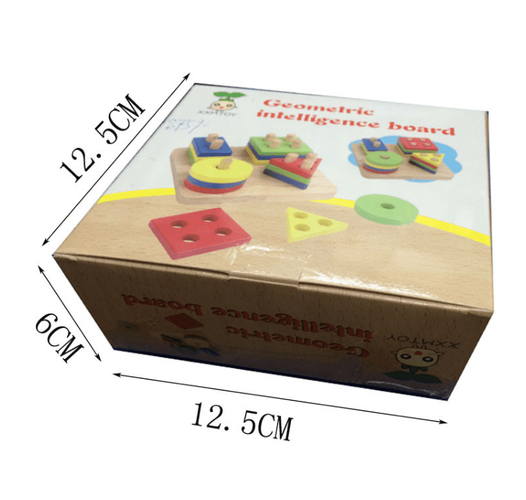 Wooden Geometric Shapes Educational Puzzle for Kids-2