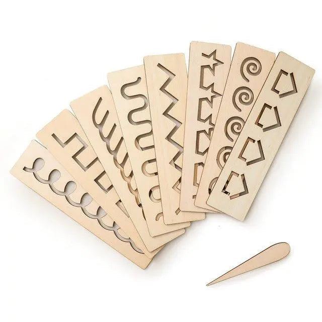 Wooden Learning Toy Set for Early Word and Number Skills-2