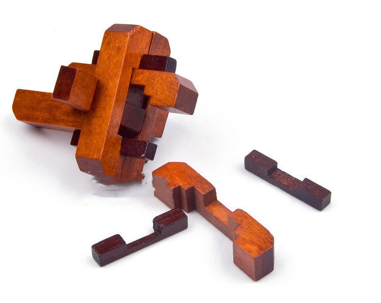 Wooden Puzzle Educational Toy - Luban Lock-1