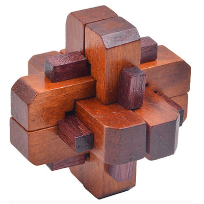 Wooden Puzzle Educational Toy - Luban Lock-3