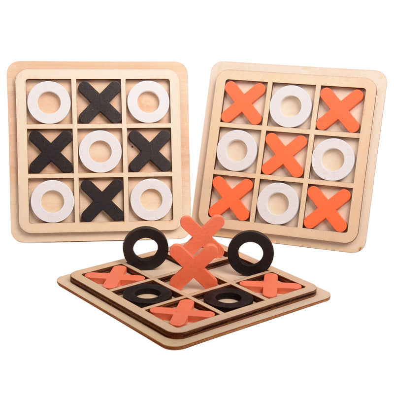 Wooden Tic tac toe Board Game-3