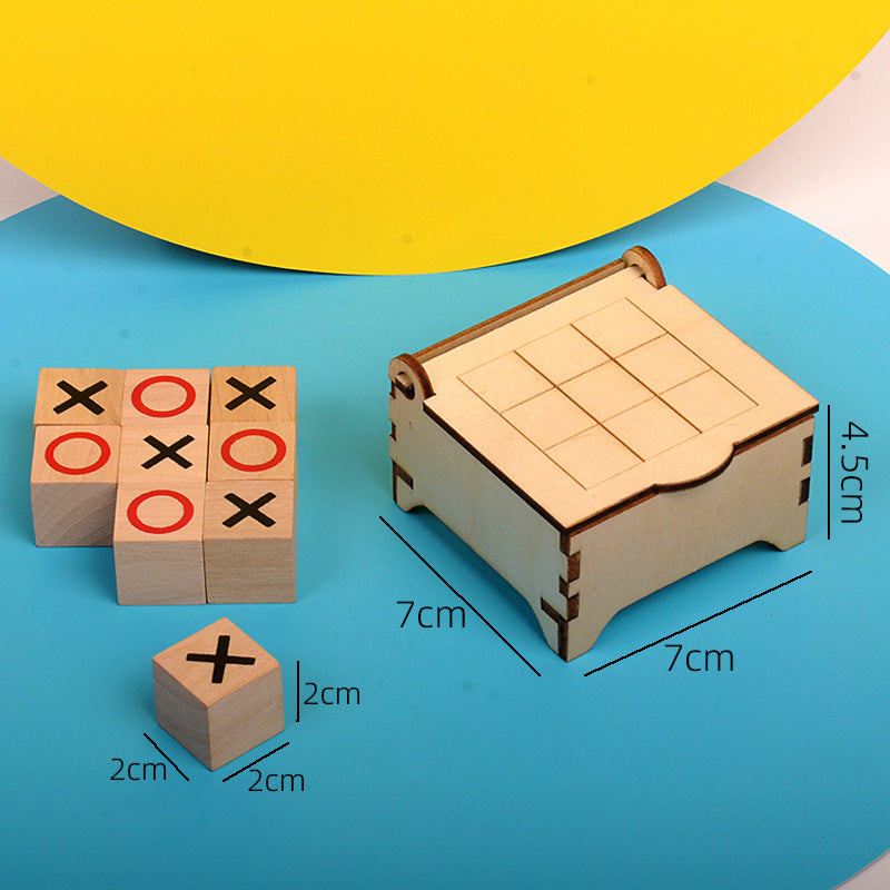 Wooden Tic tac toe Board Game-4