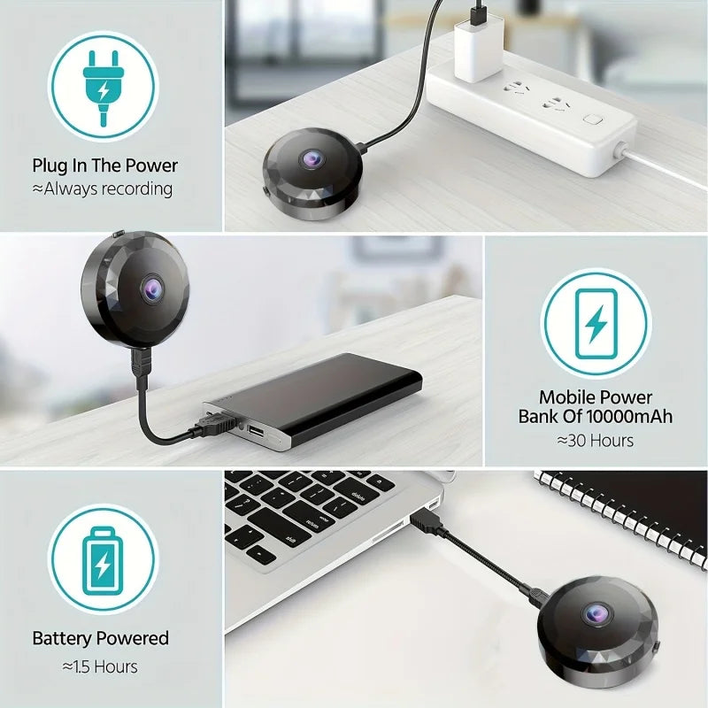 Mini WiFi Wireless Security Camera Night Vision (1080P HD)-4
