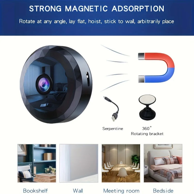 Mini WiFi Wireless Security Camera Night Vision (1080P HD)-3