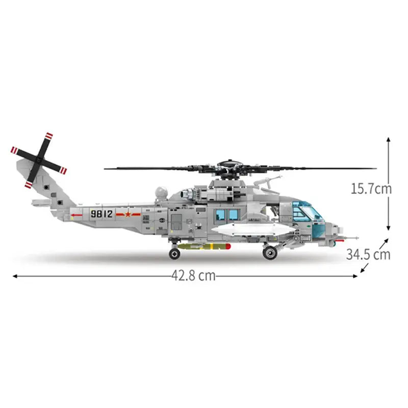 Z-20 Attack Helicopter 934pcs-3