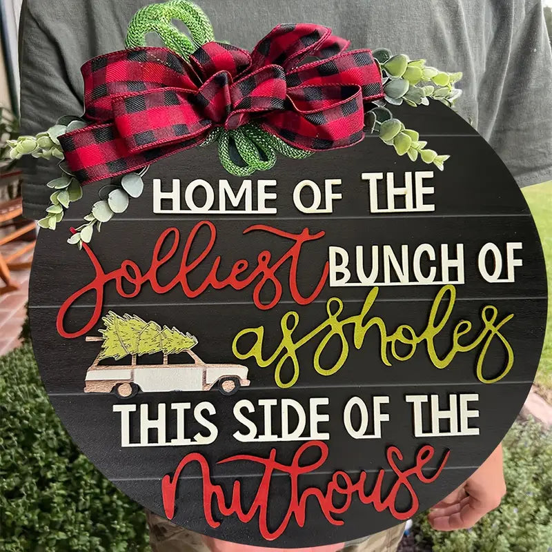 Festive 3D Christmas Door Sign-1