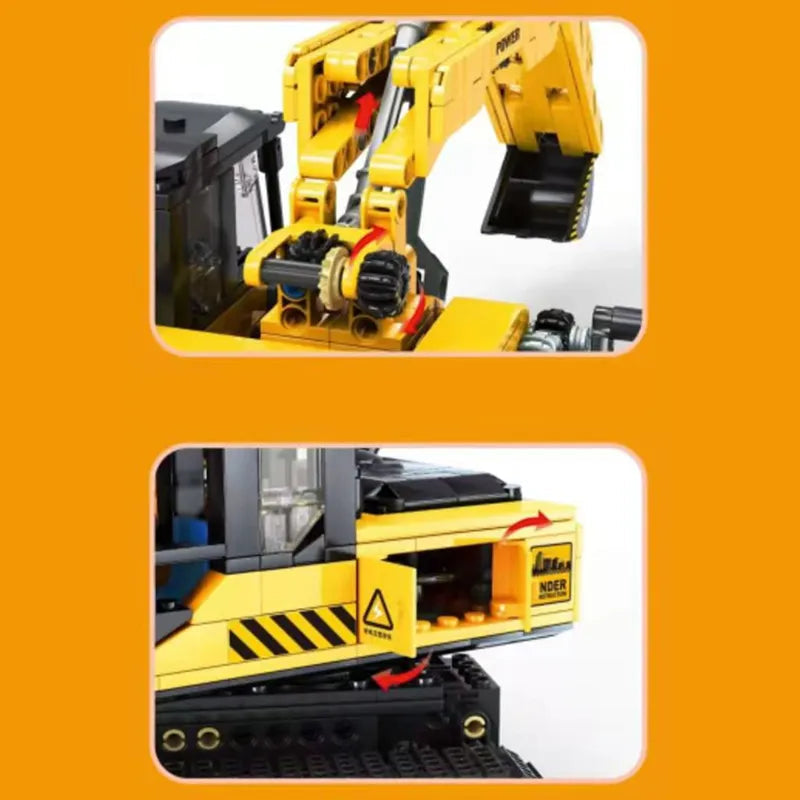 Remote Controlled Excavator 723pcs-3