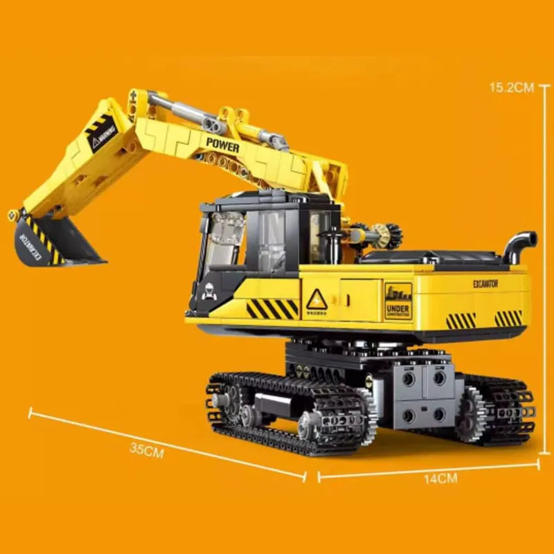 Remote Controlled Excavator 723pcs-4