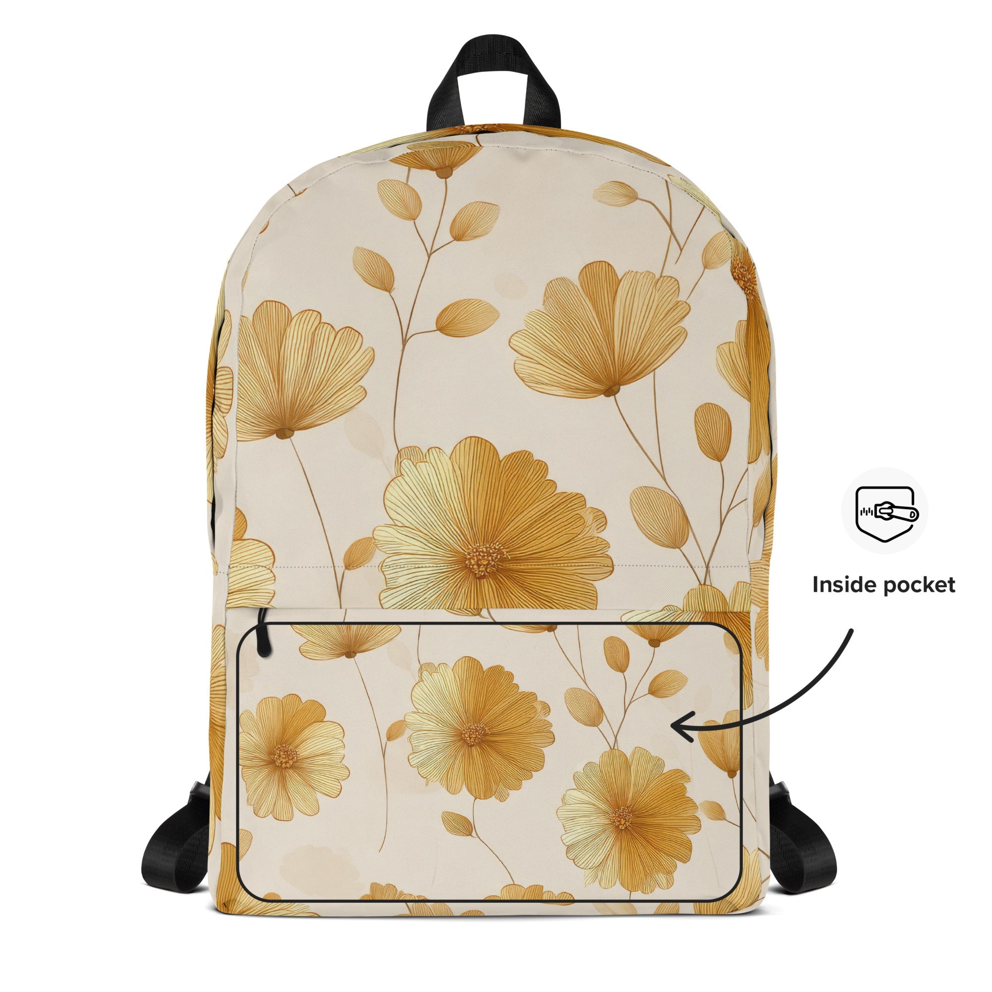 Golden Petal Backpack-1