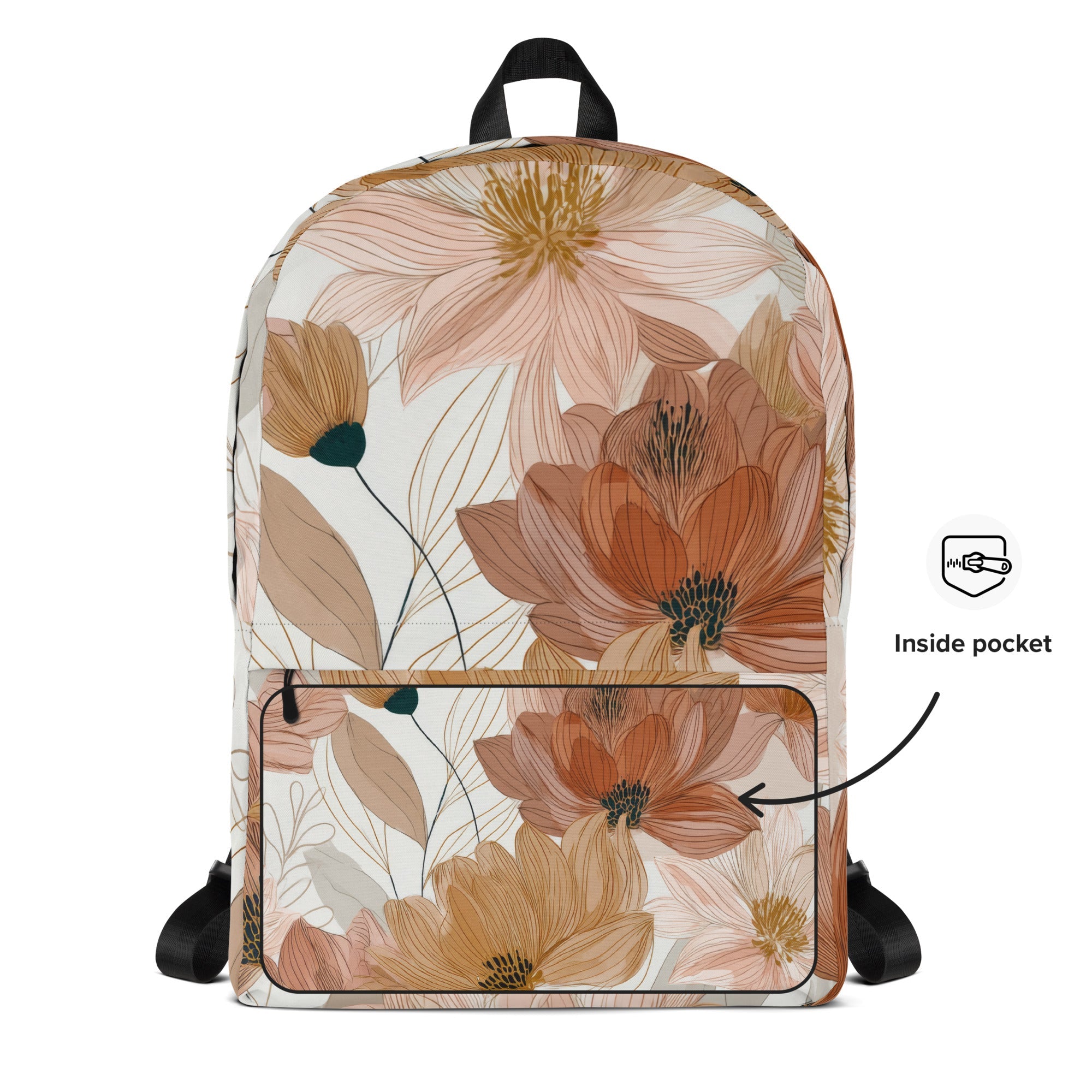 Boho Floral Backpack-1