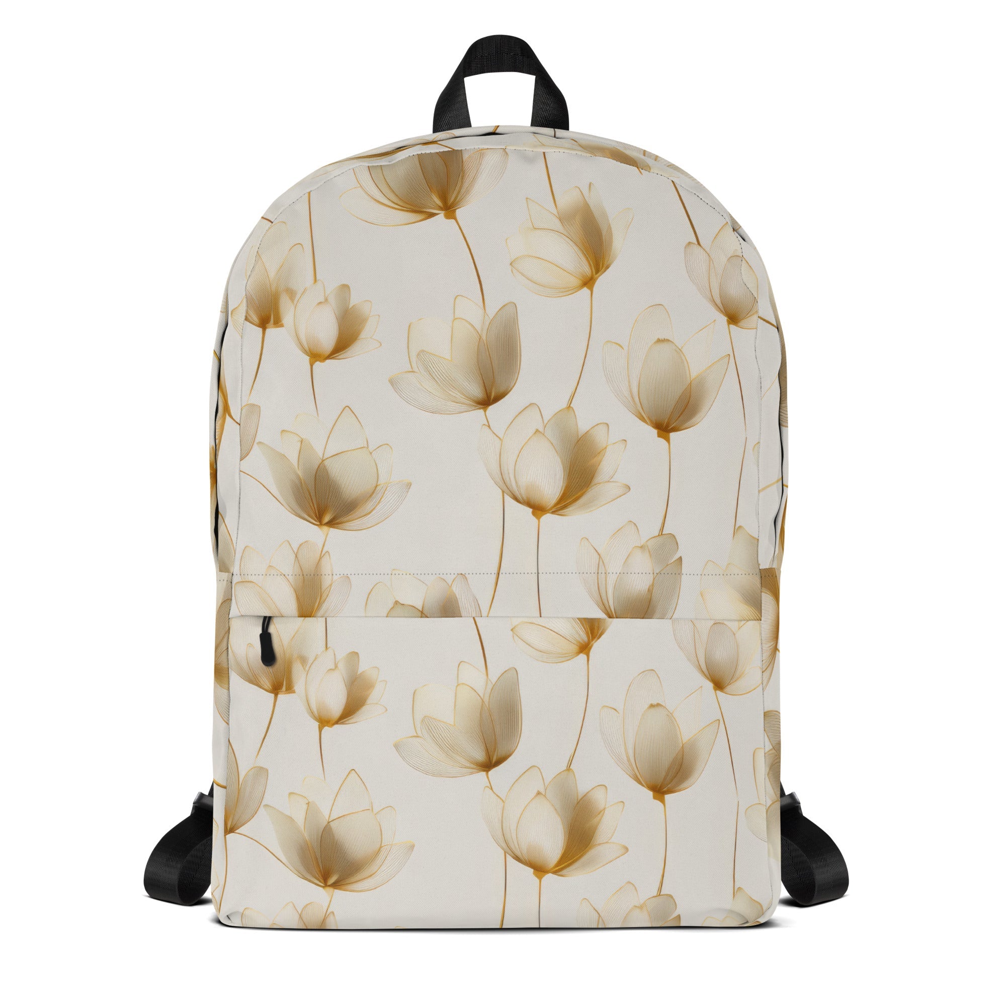 Ivory Floral Backpack-0