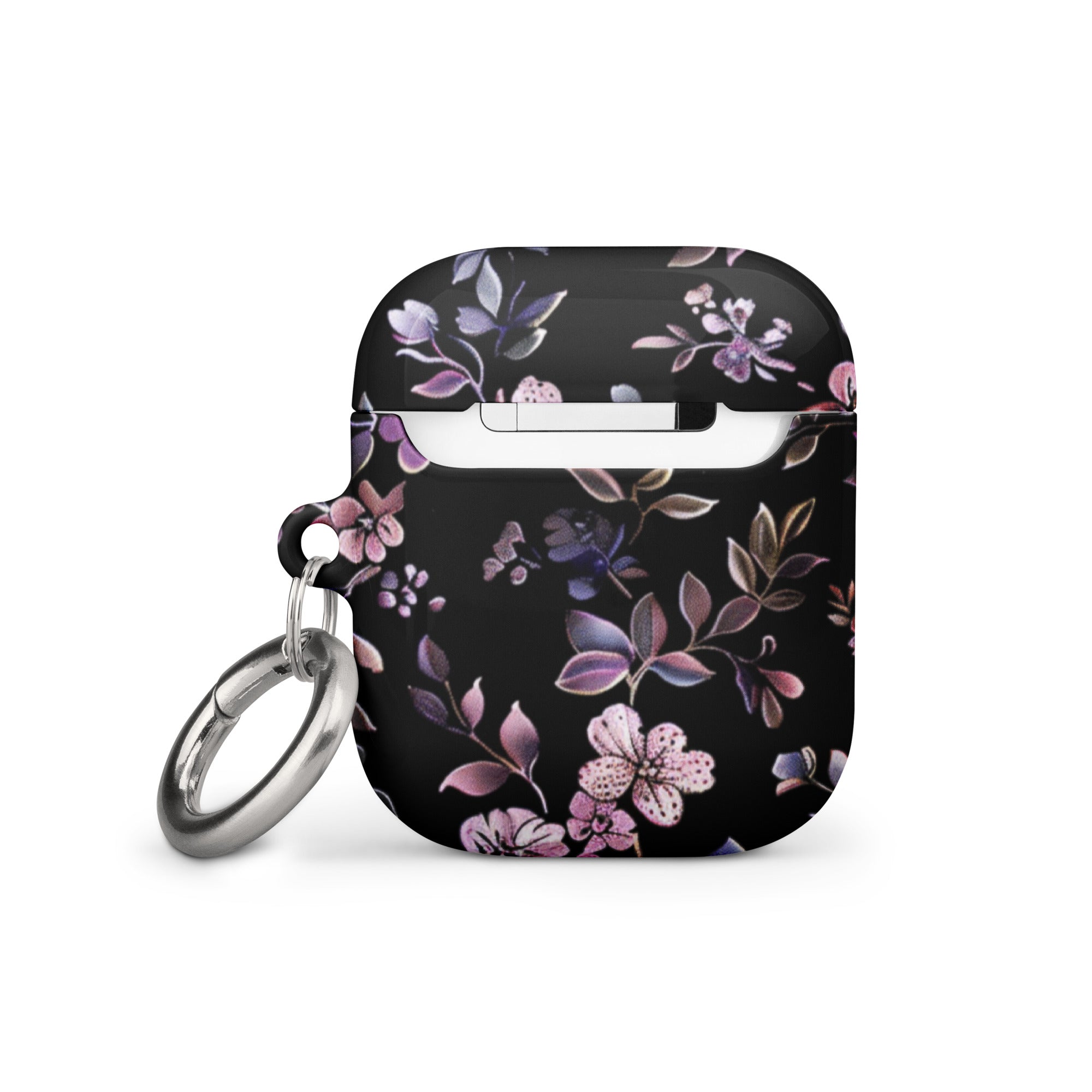 Black Floral Case for AirPods-2