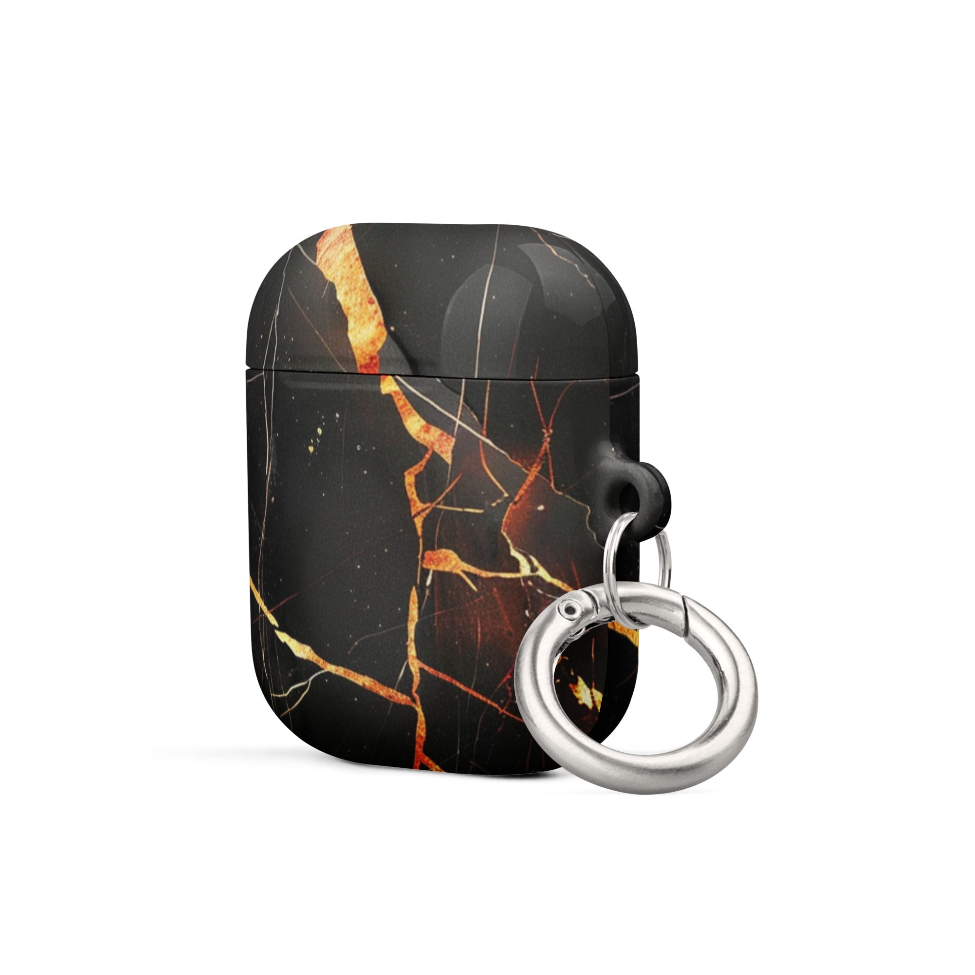 Black Marble Case for AirPods-1