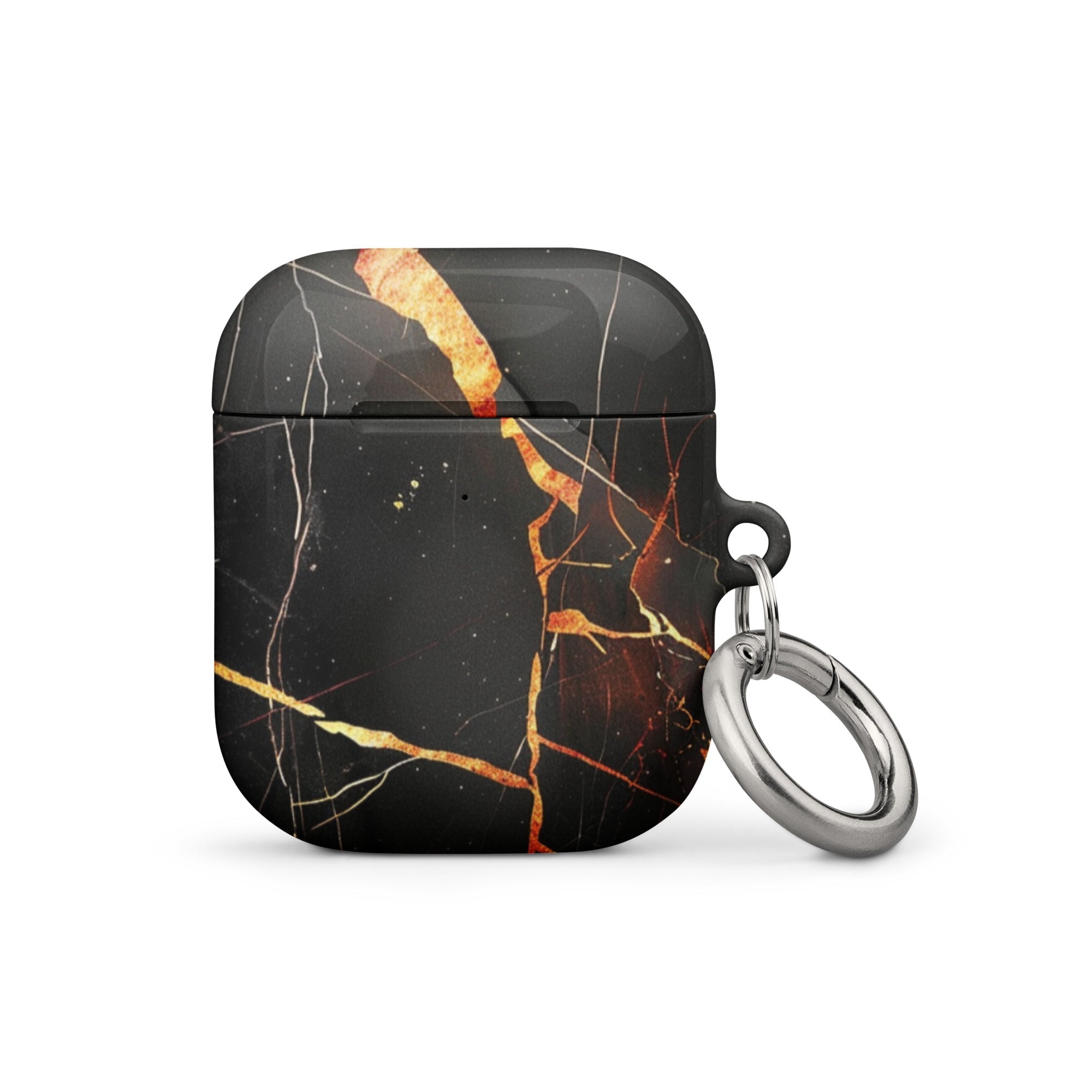 Black Marble Case for AirPods-4