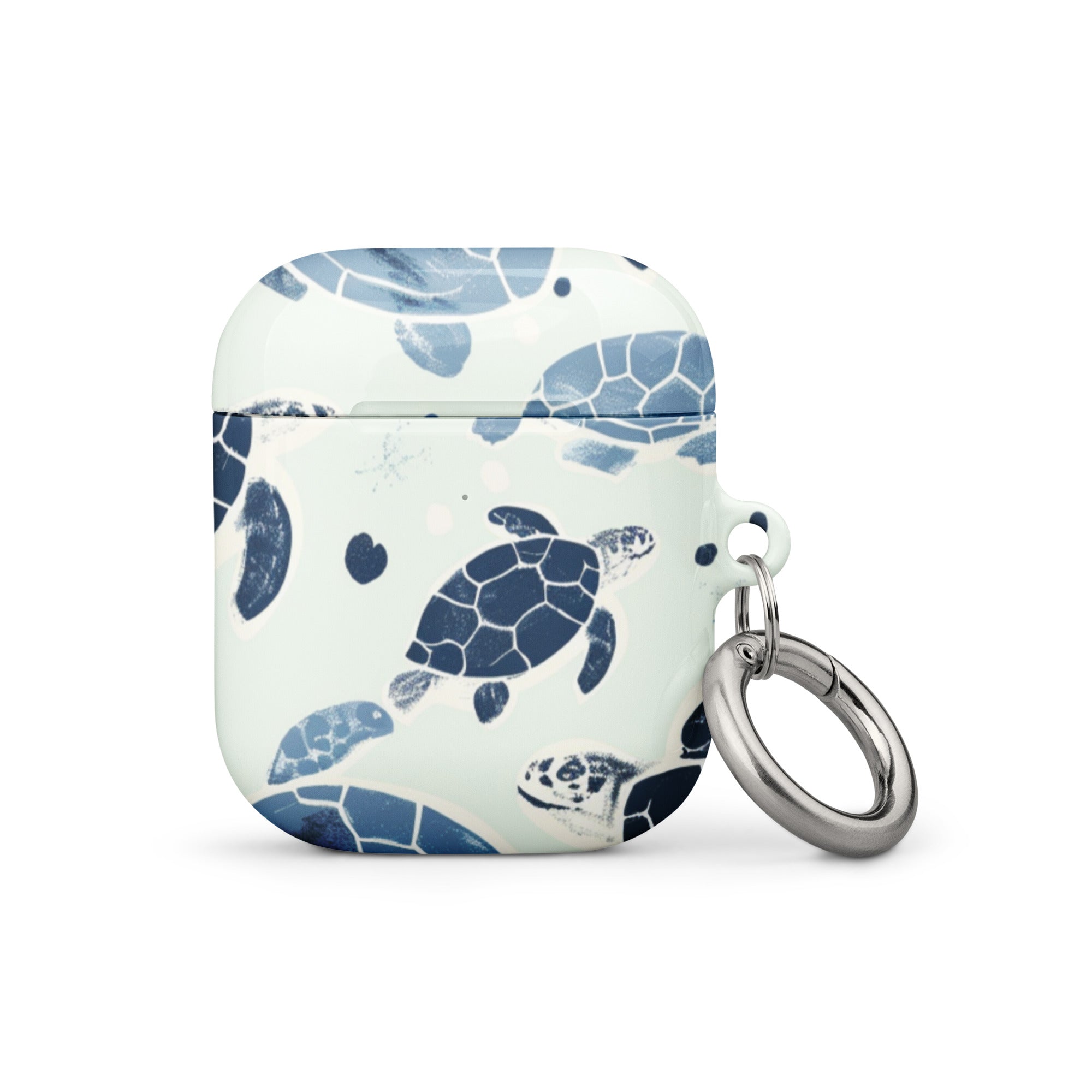 Blue Turtle Case for AirPods-4