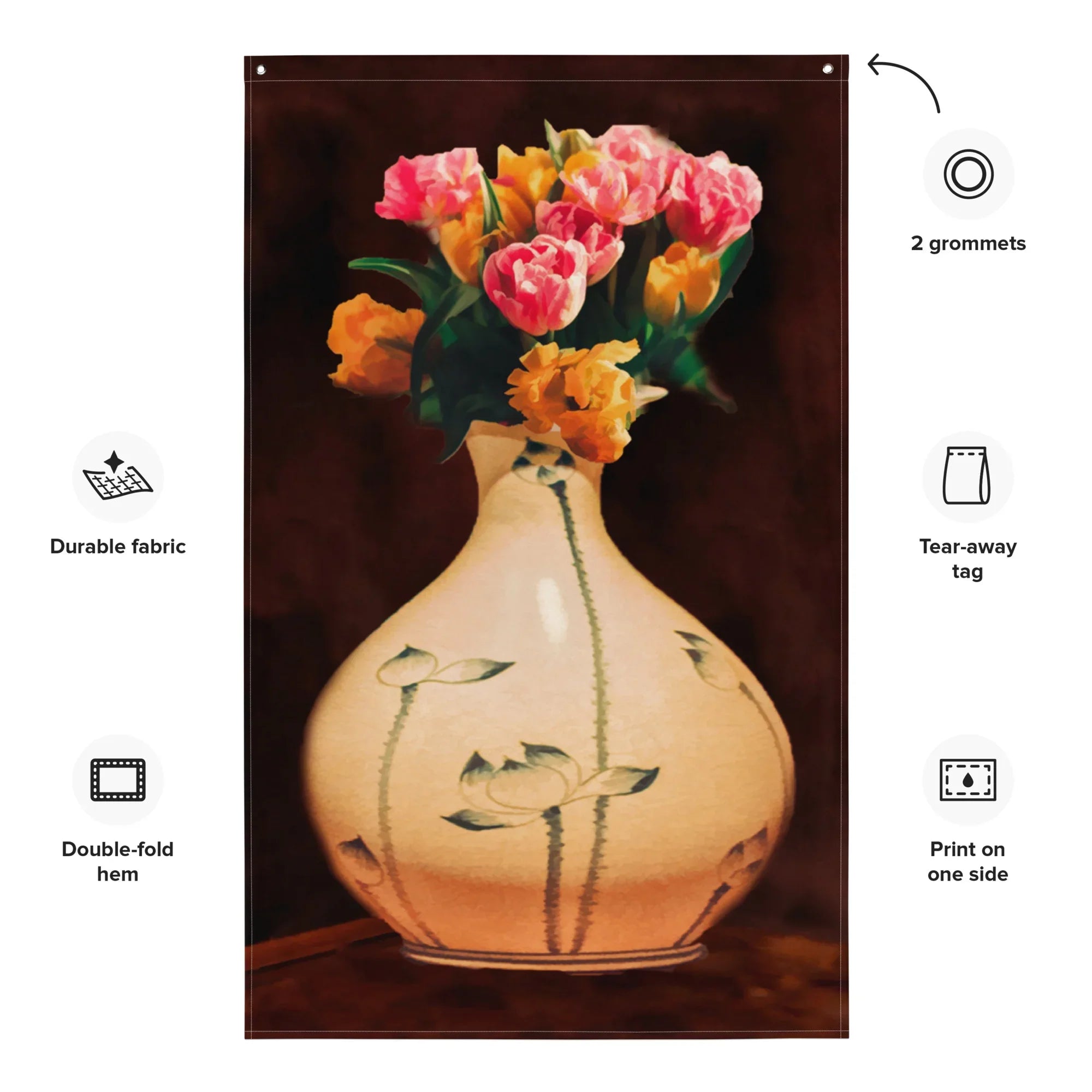 Sunflower Wall Flag Tapestry wall hanging-4