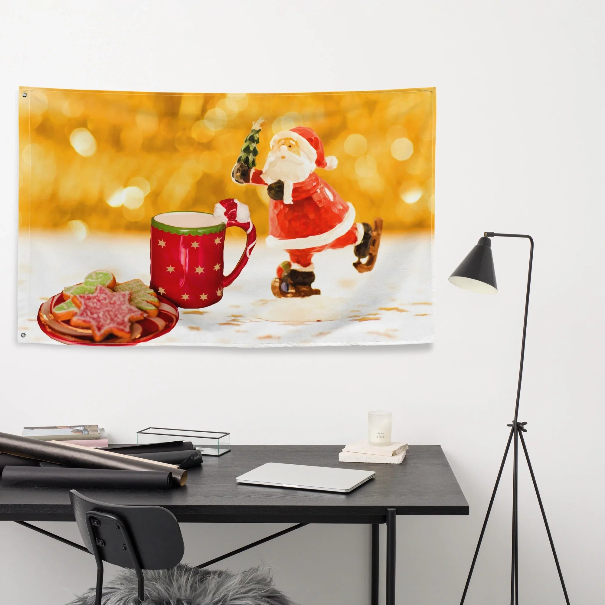 Santa Christmas Flag-0