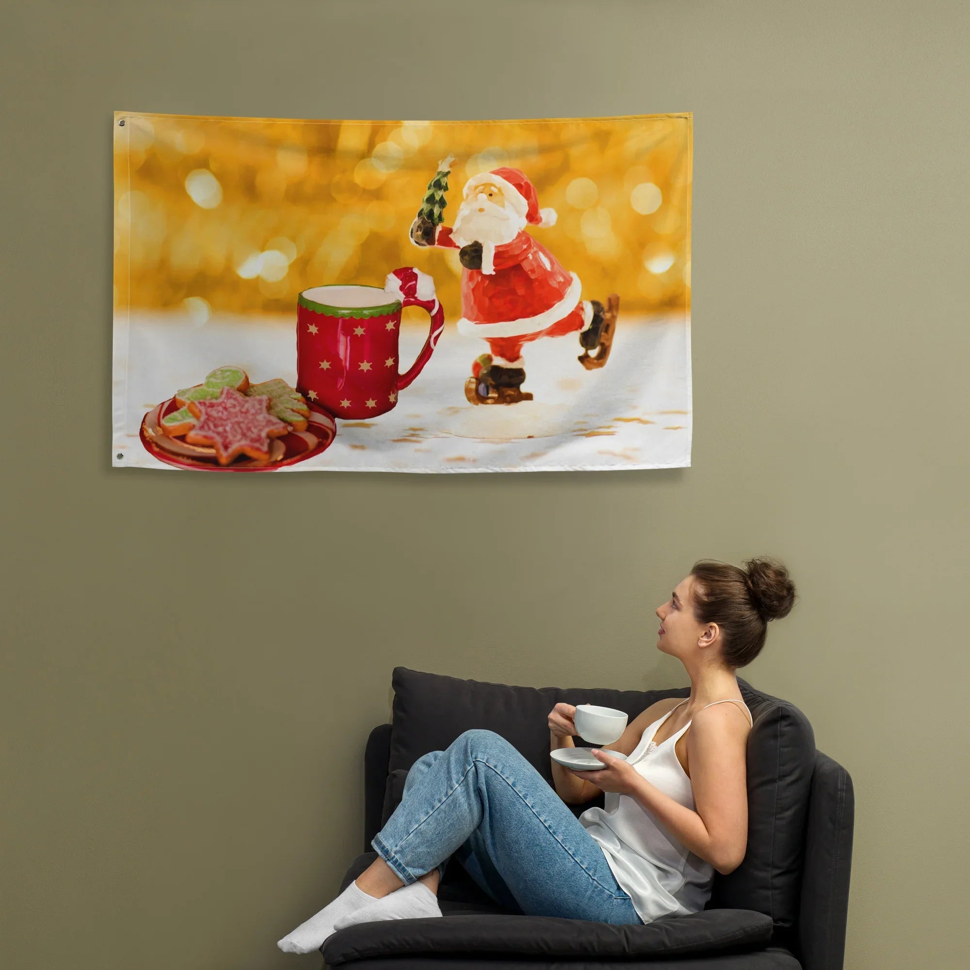 Santa Christmas Flag-2