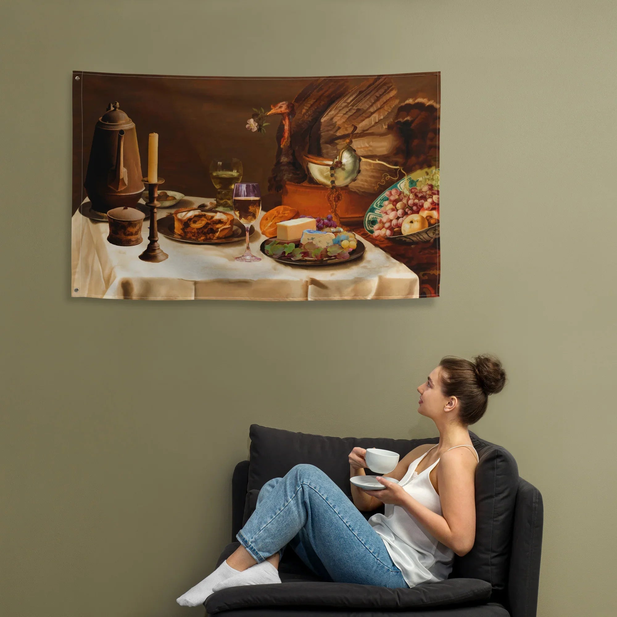 Still Life Flag Tapestry wall hanging-1