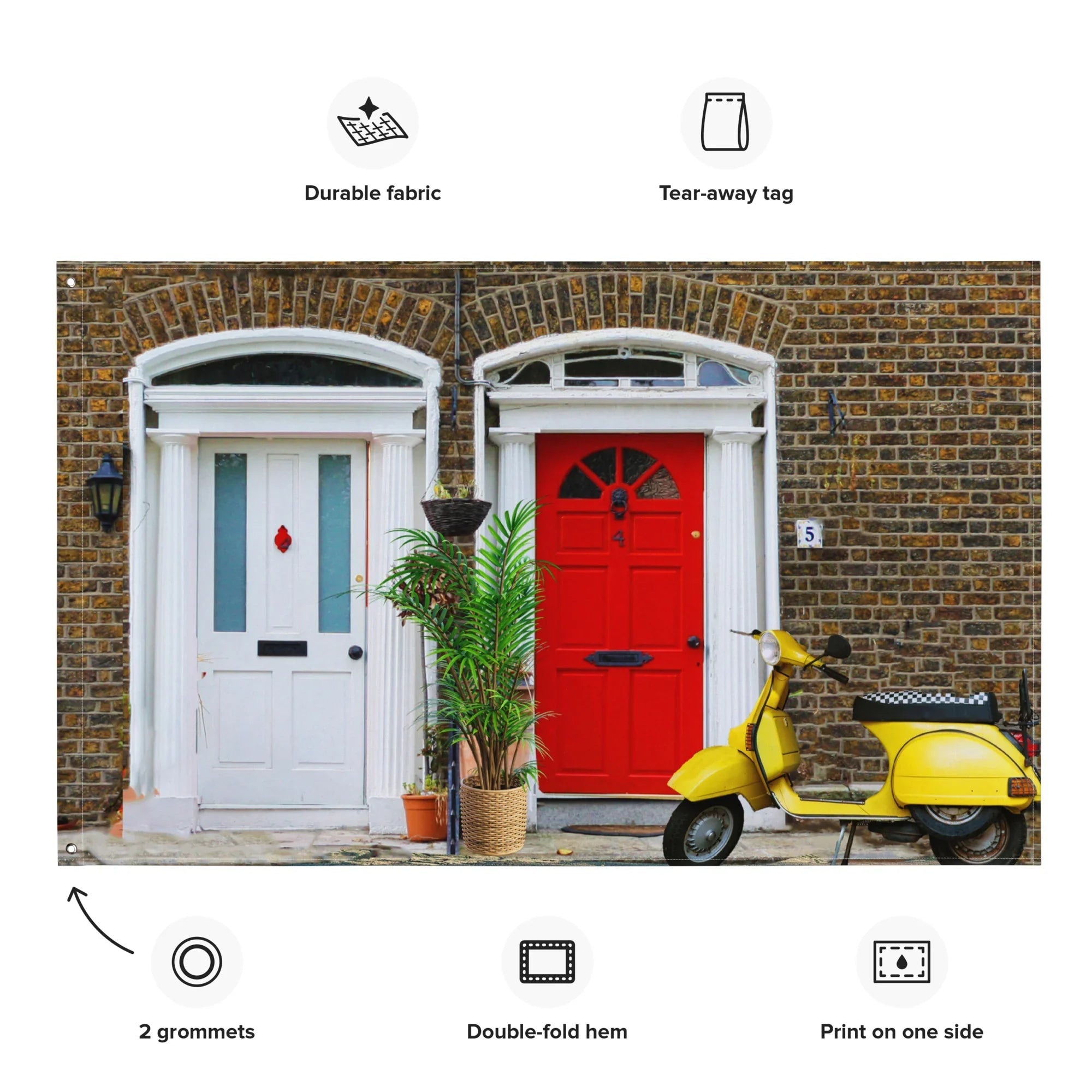 Vespa Flag Tapestry wall hanging-4