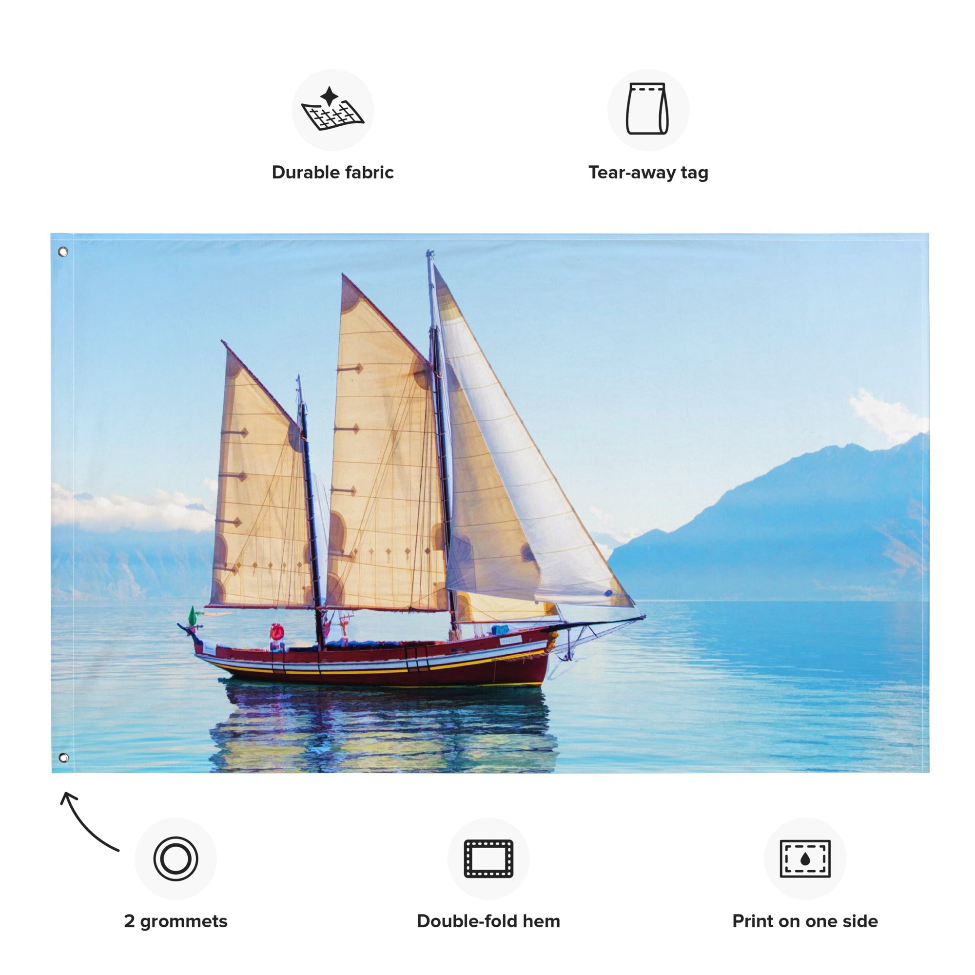 Ship Original Flag Tapestry wall hanging-1