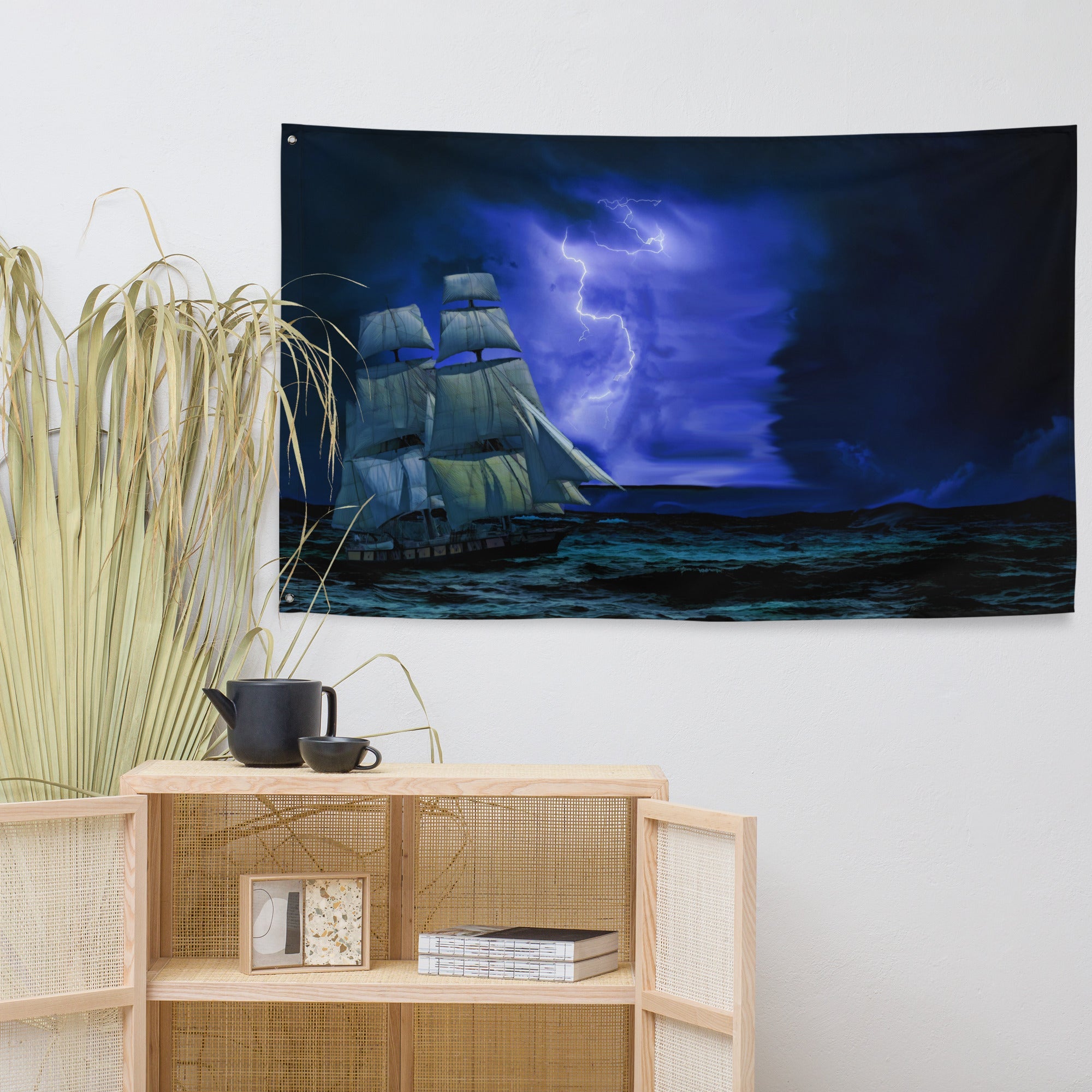 Sailing Ship Lightning Flag-3