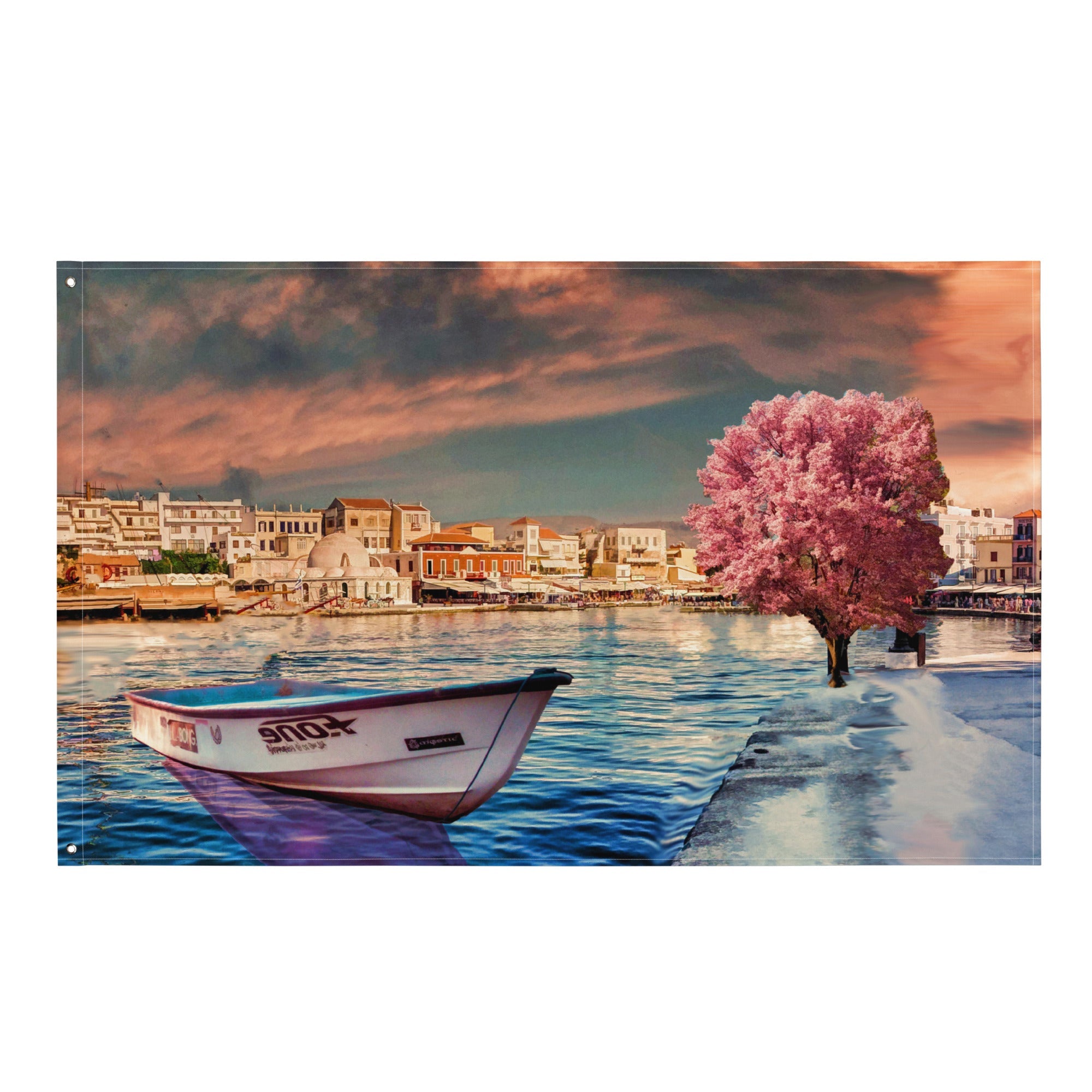Pink Tree  Boat Flag-0