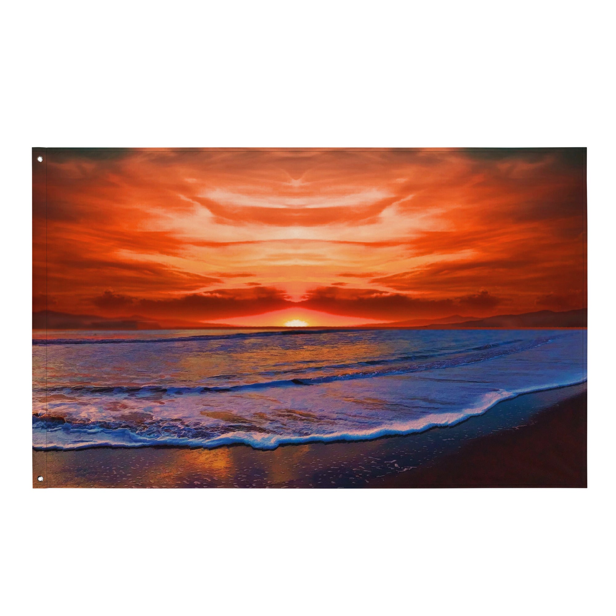 Beach  Sunrise Flag-0