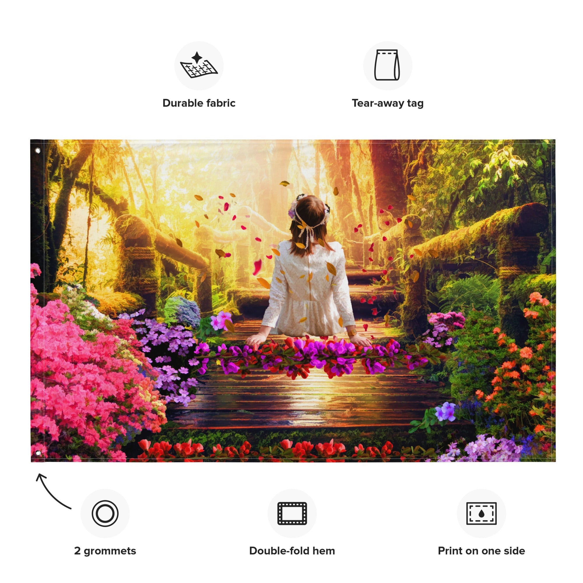 Think in Heaven Flag Tapestry wall hanging-1