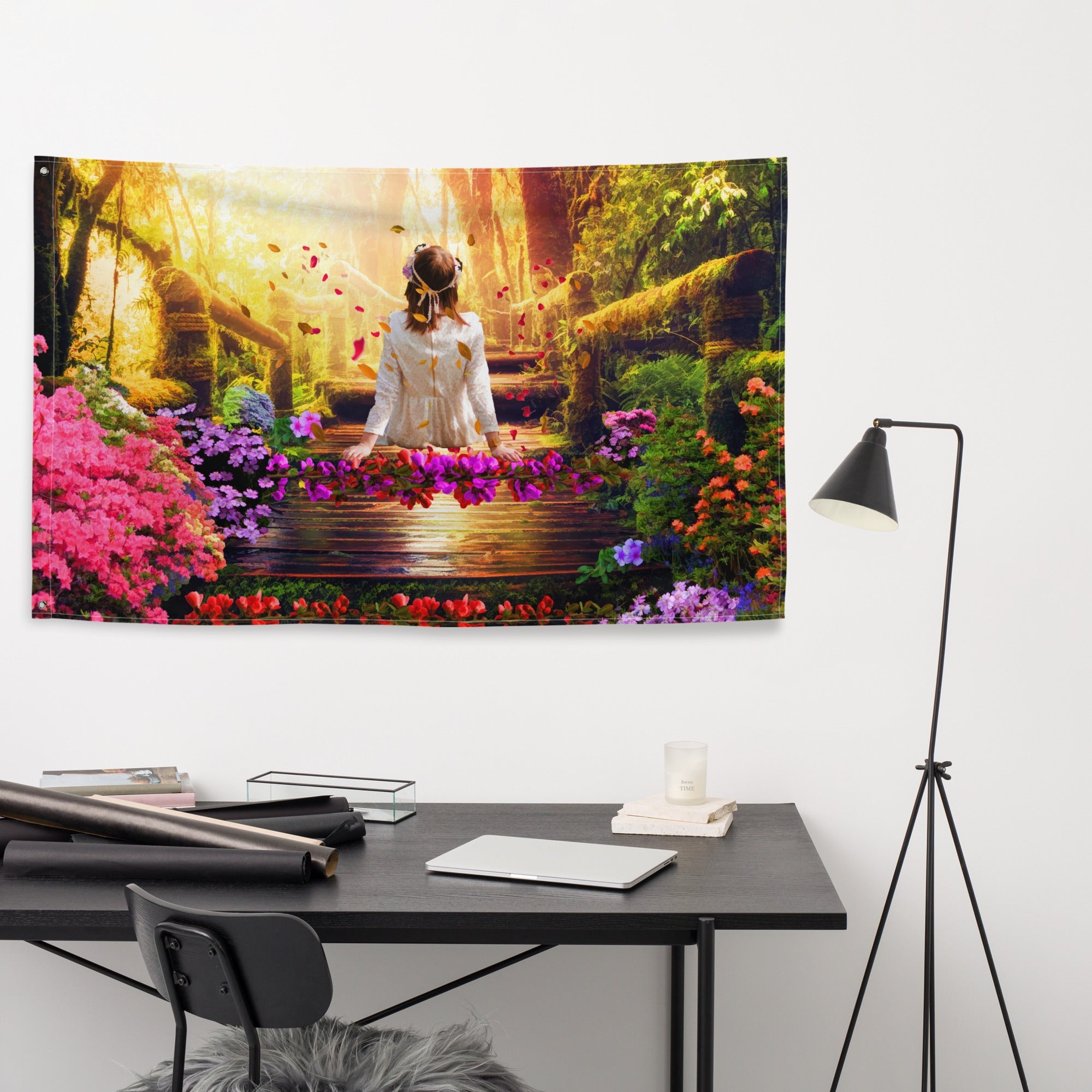 Think in Heaven Flag Tapestry wall hanging-3