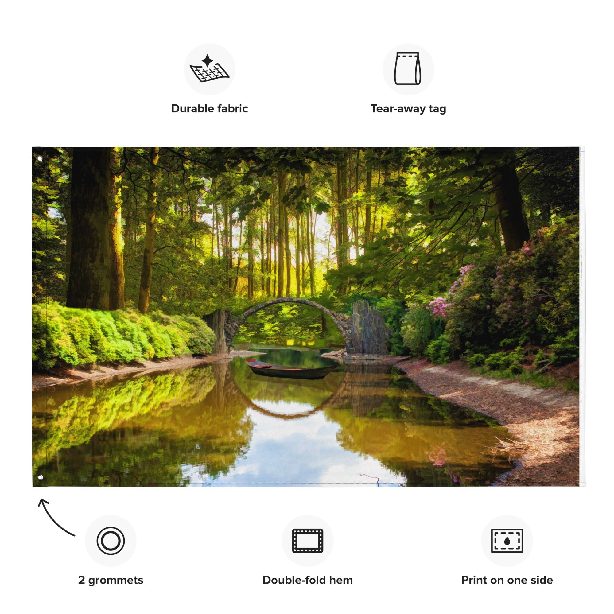 Forest Lake Painting Flag-1