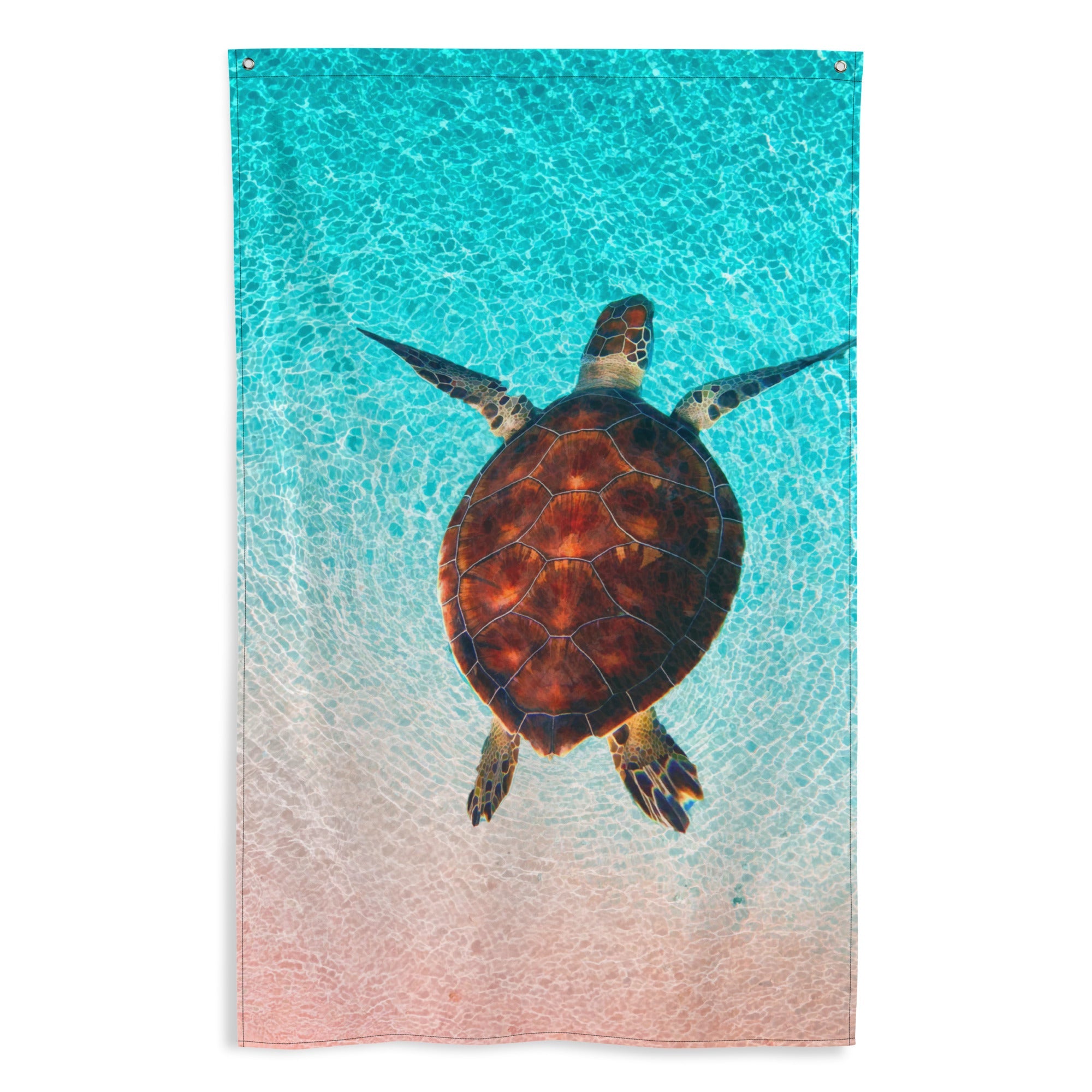 Sea Turtle Wall Art Painting Flag Tapestry-0