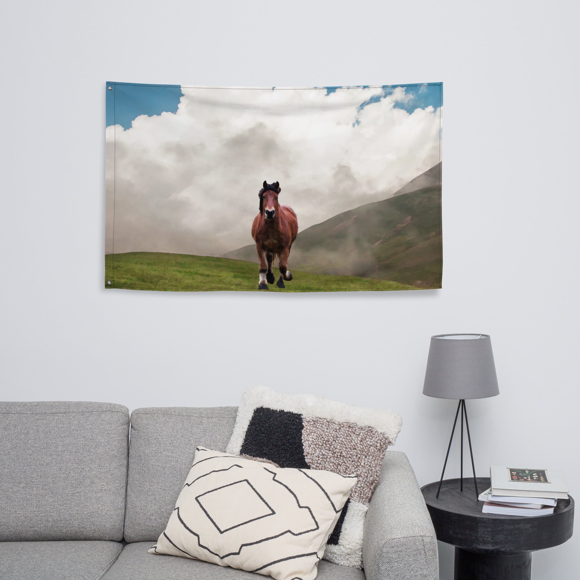 Horse Painting Flag Tapestry-3