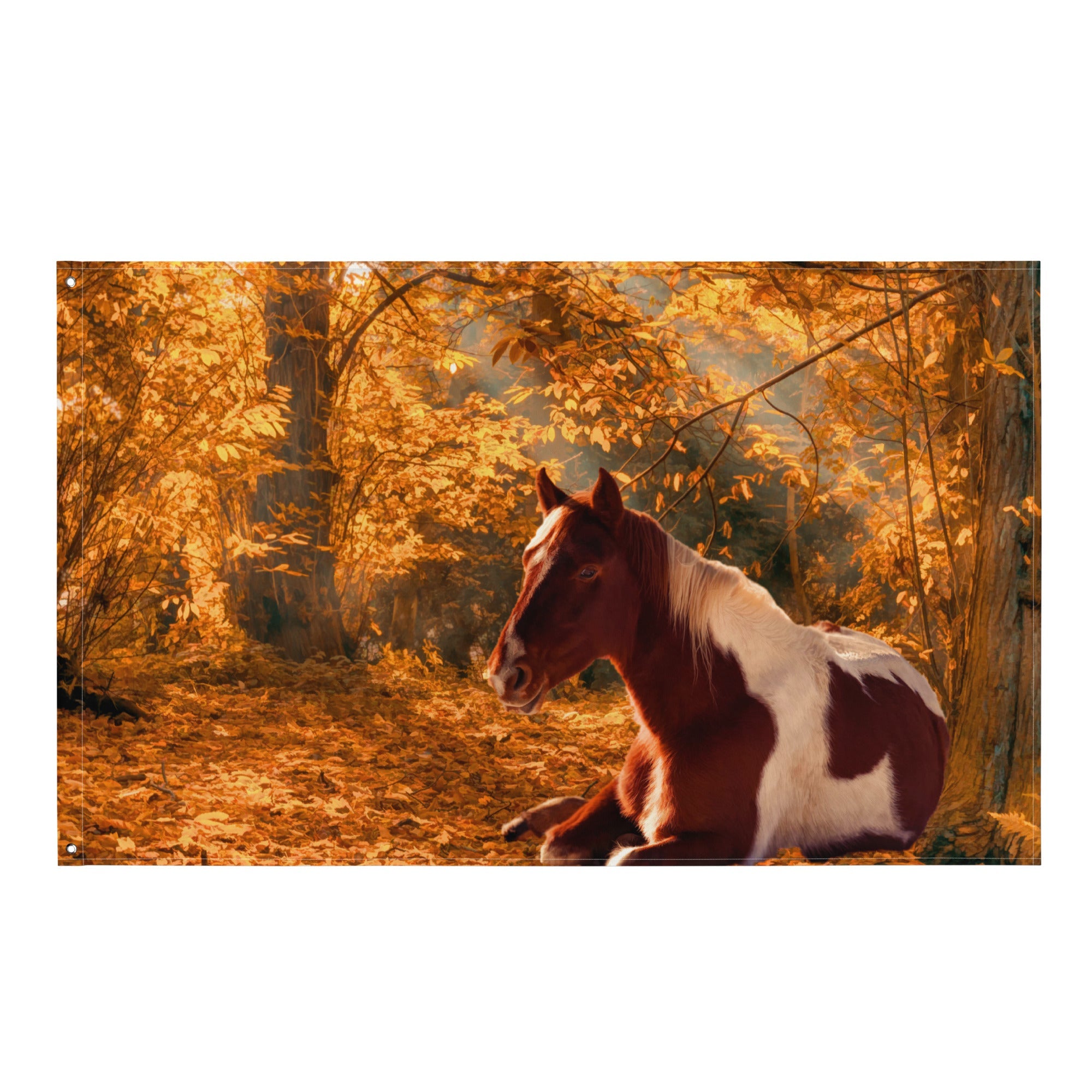 Horse Wall Art Painting  Flag Tapestry-0
