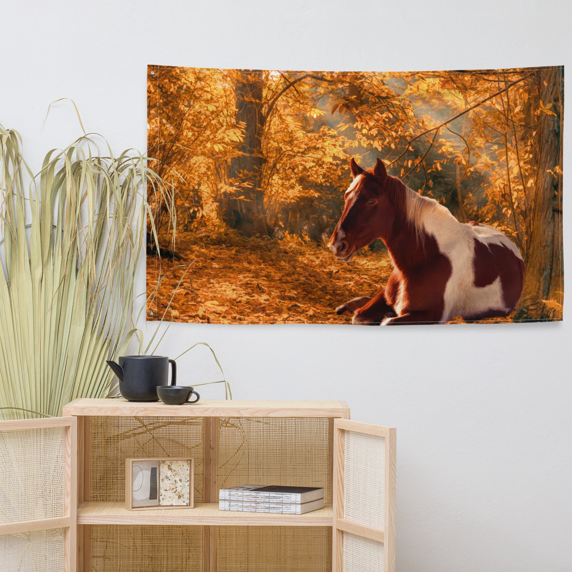 Horse Wall Art Painting  Flag Tapestry-4