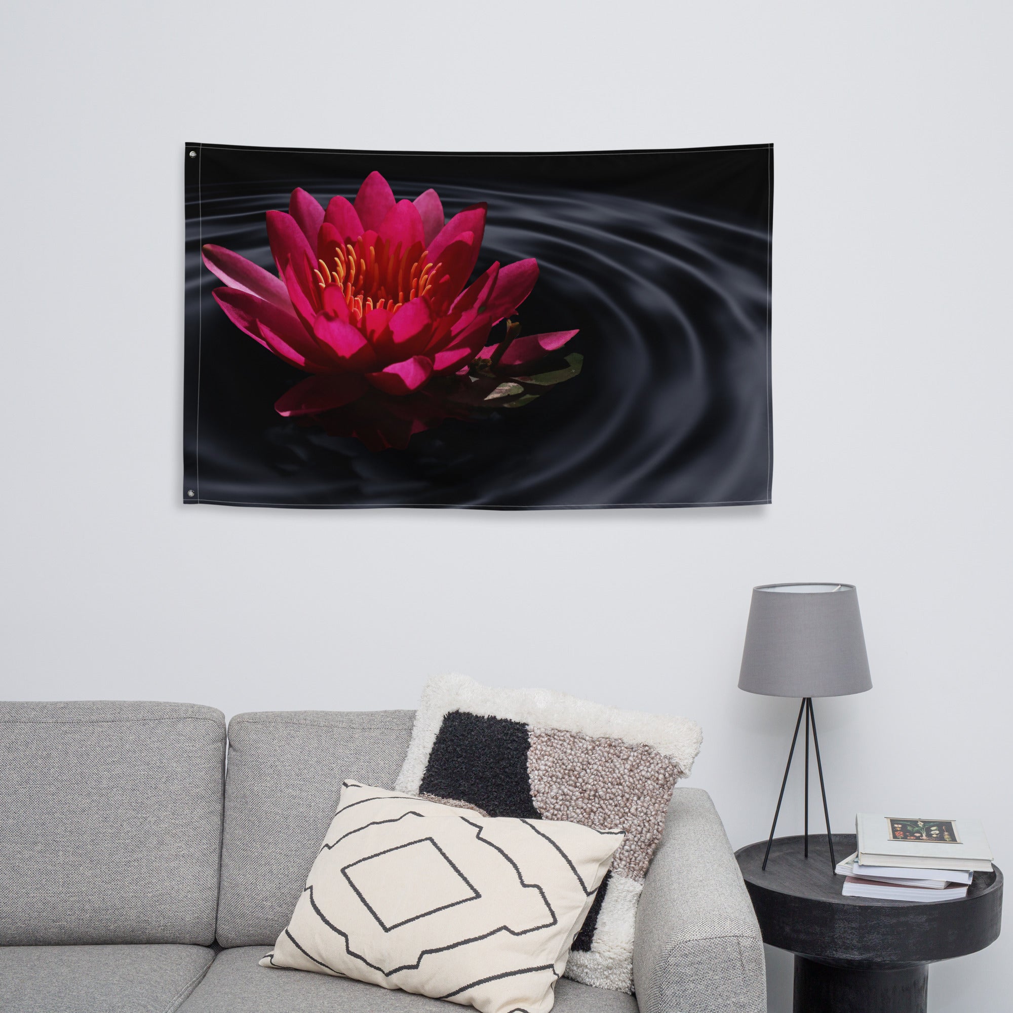 Lily Flower  Art Painting Flag Tapestry-3