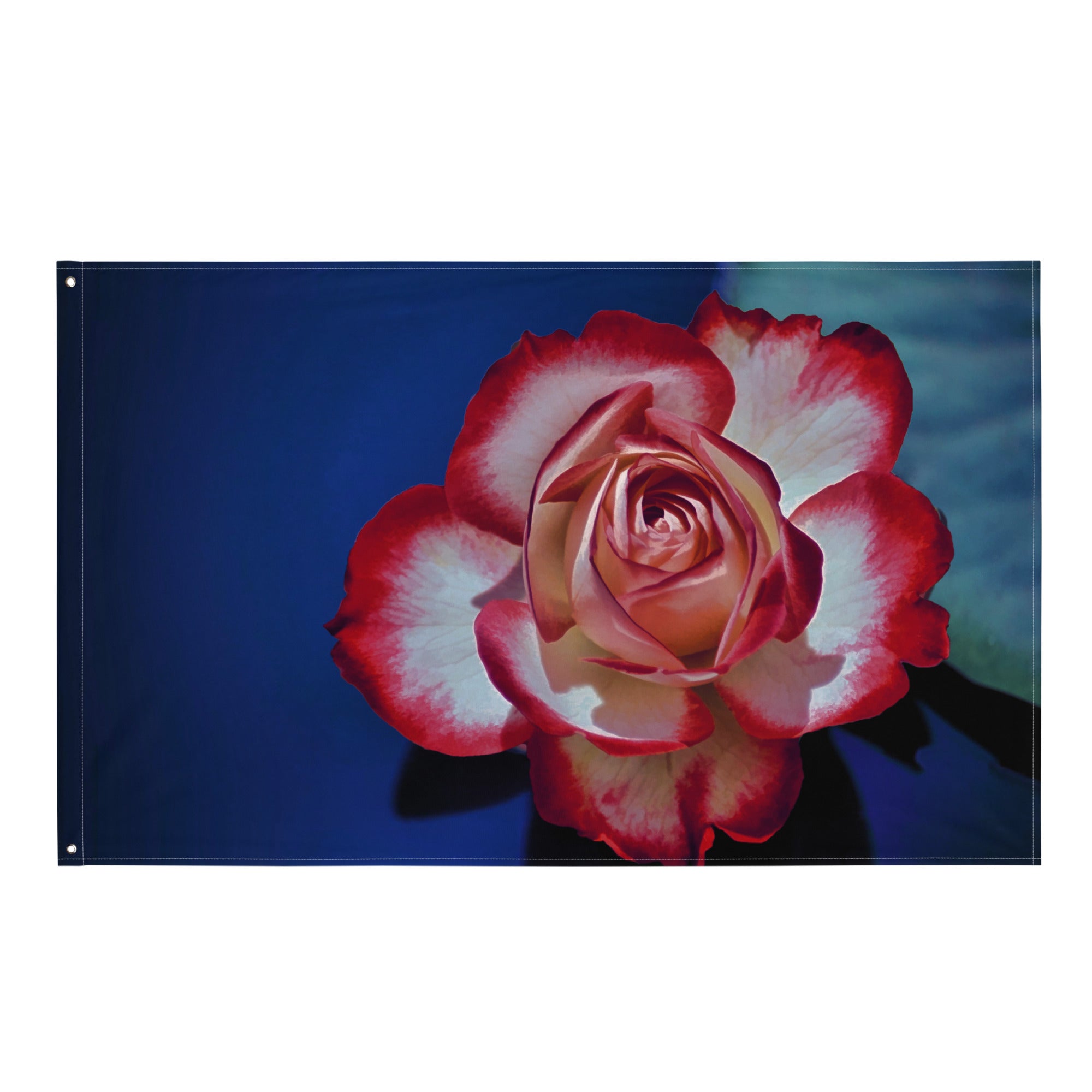 Lily Flower Painting  2 Flag Tapestry-0