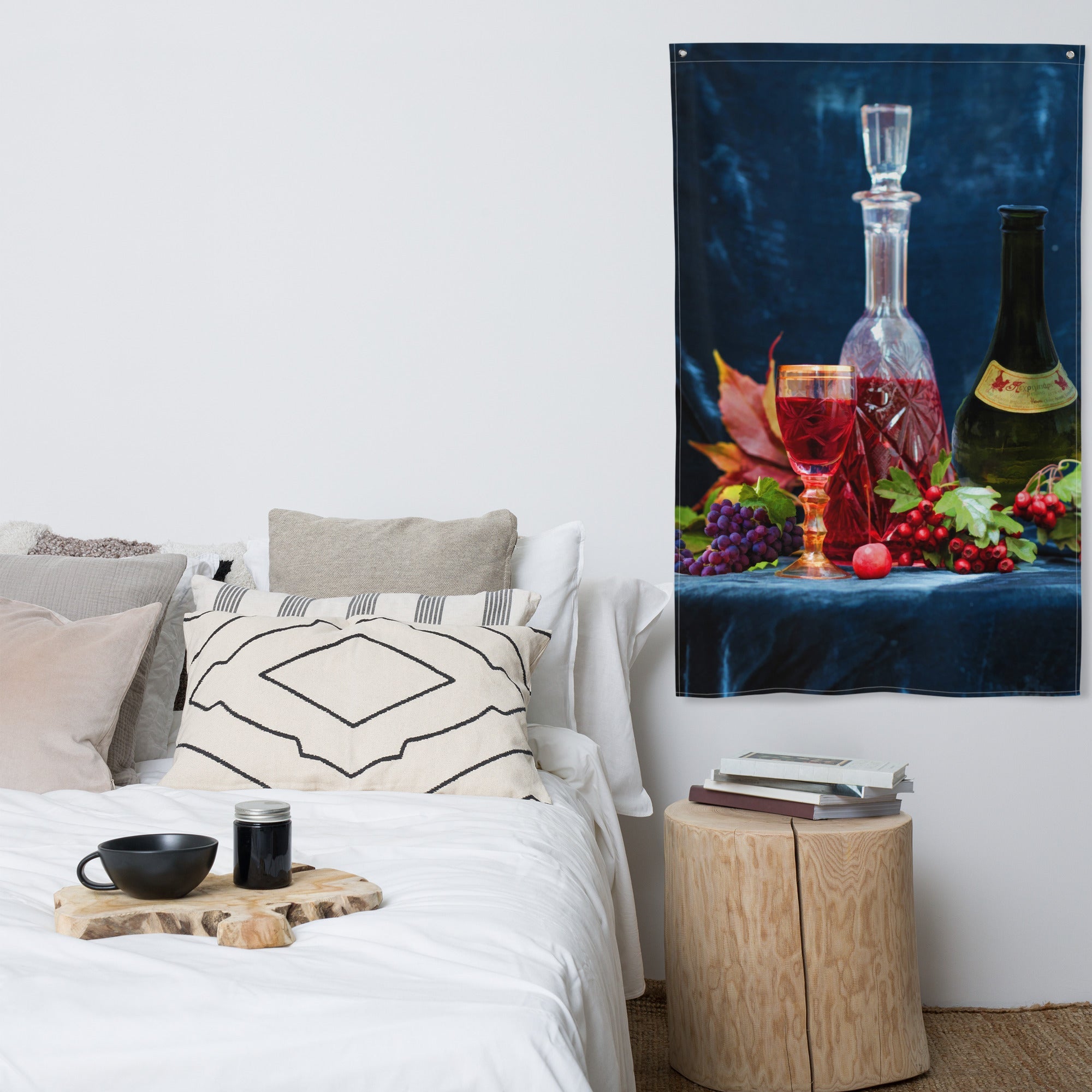 Wine Painting Flag Tapestry-4