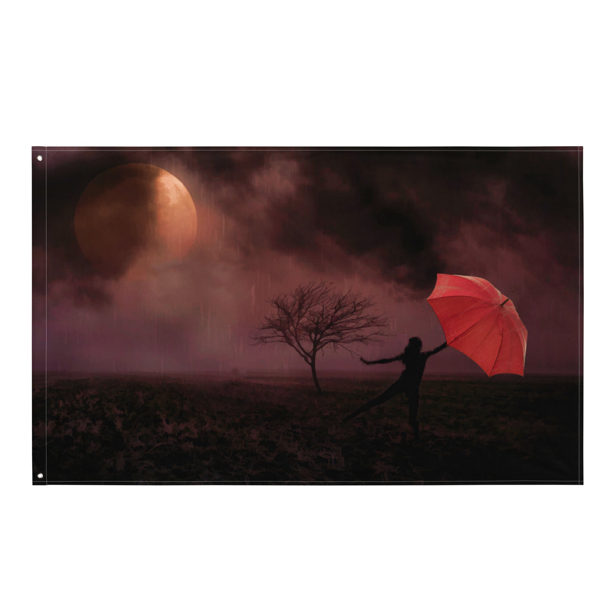 Let me Fly Painting Flag Tapestry-0