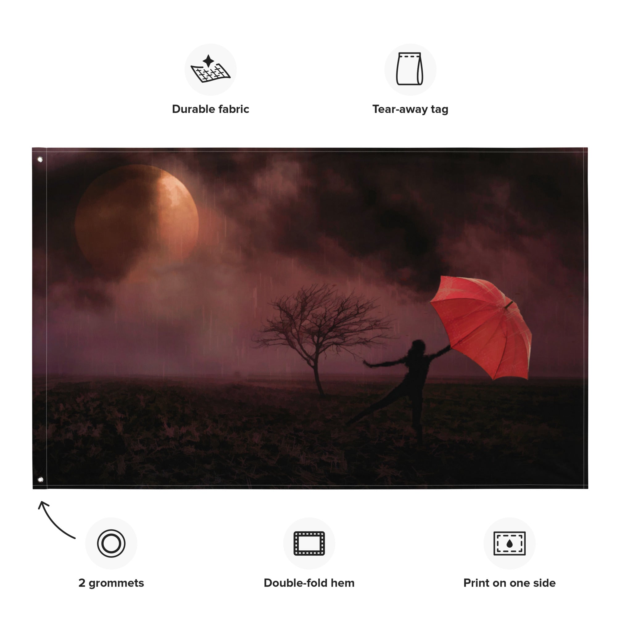 Let me Fly Painting Flag Tapestry-1