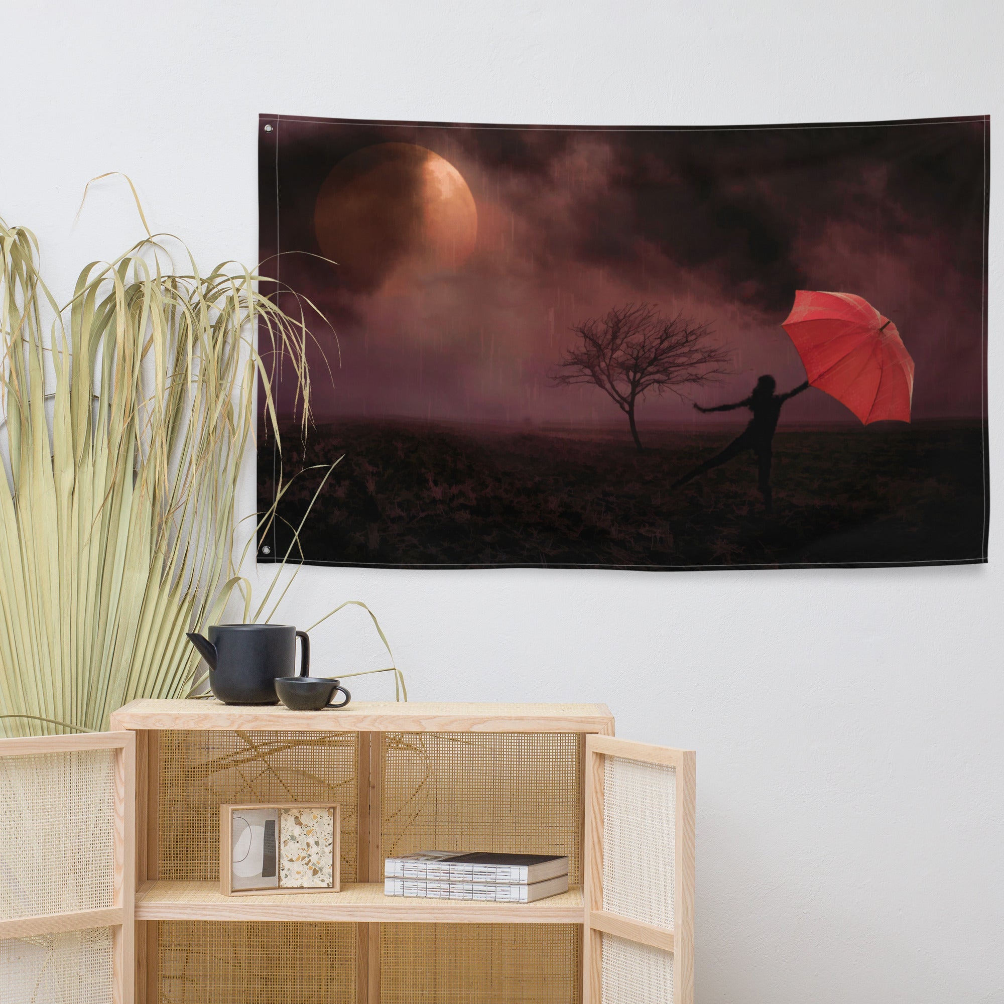 Let me Fly Painting Flag Tapestry-4