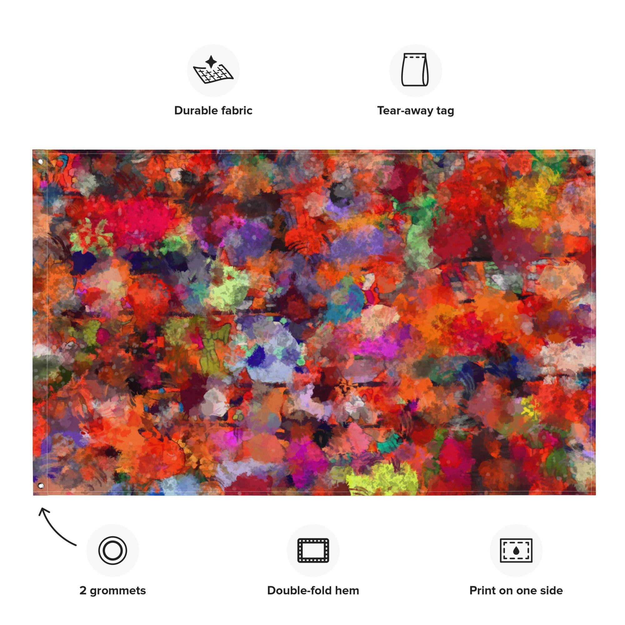 Modern Abstract   Art Painting Flag Tapestry-1