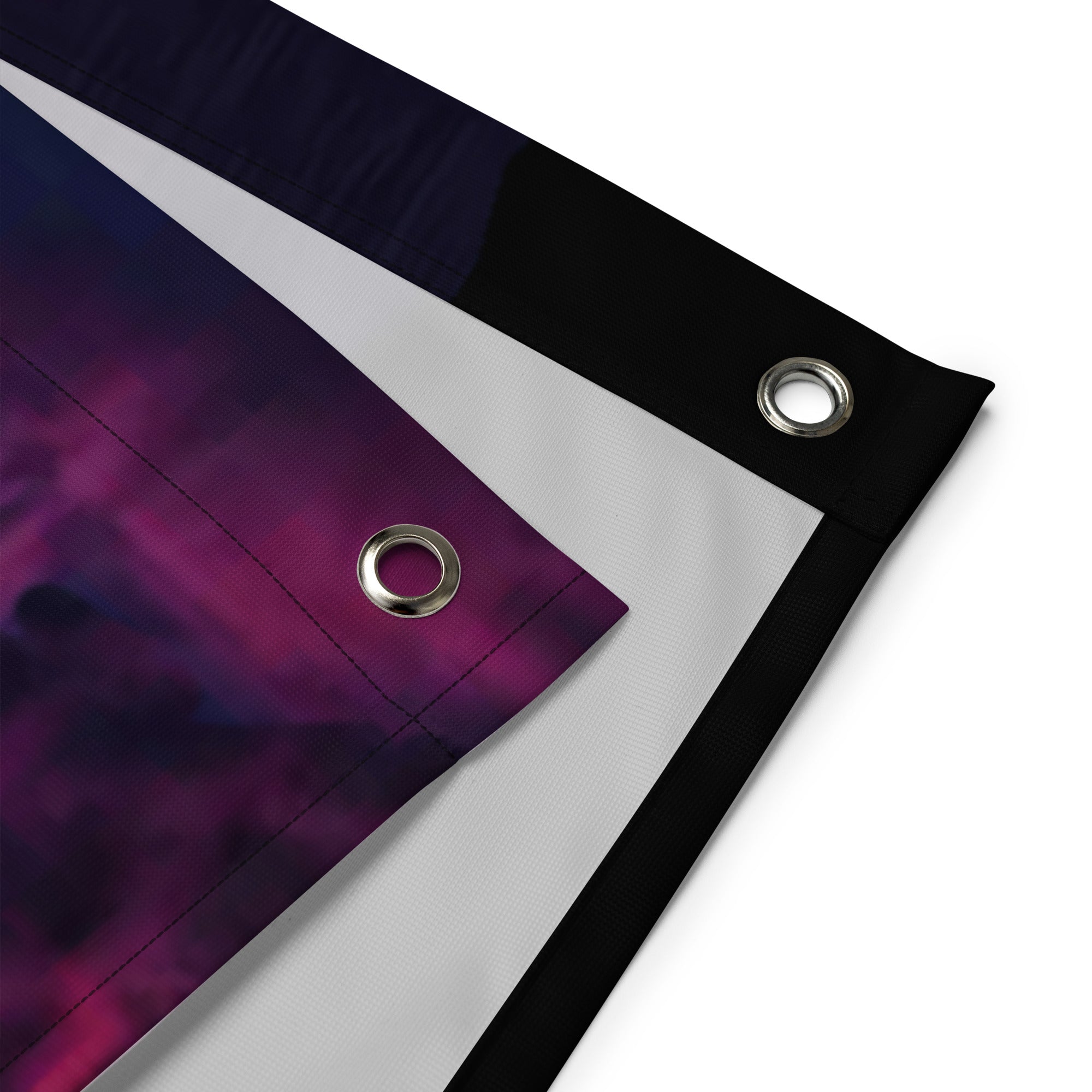 Sunset River and Boat Flag Tapestry wall hanging-1