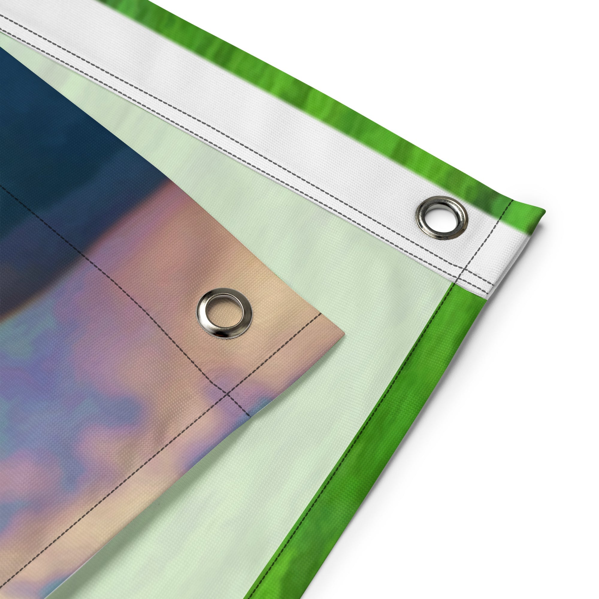 Lake Painting Flag Tapestry-3