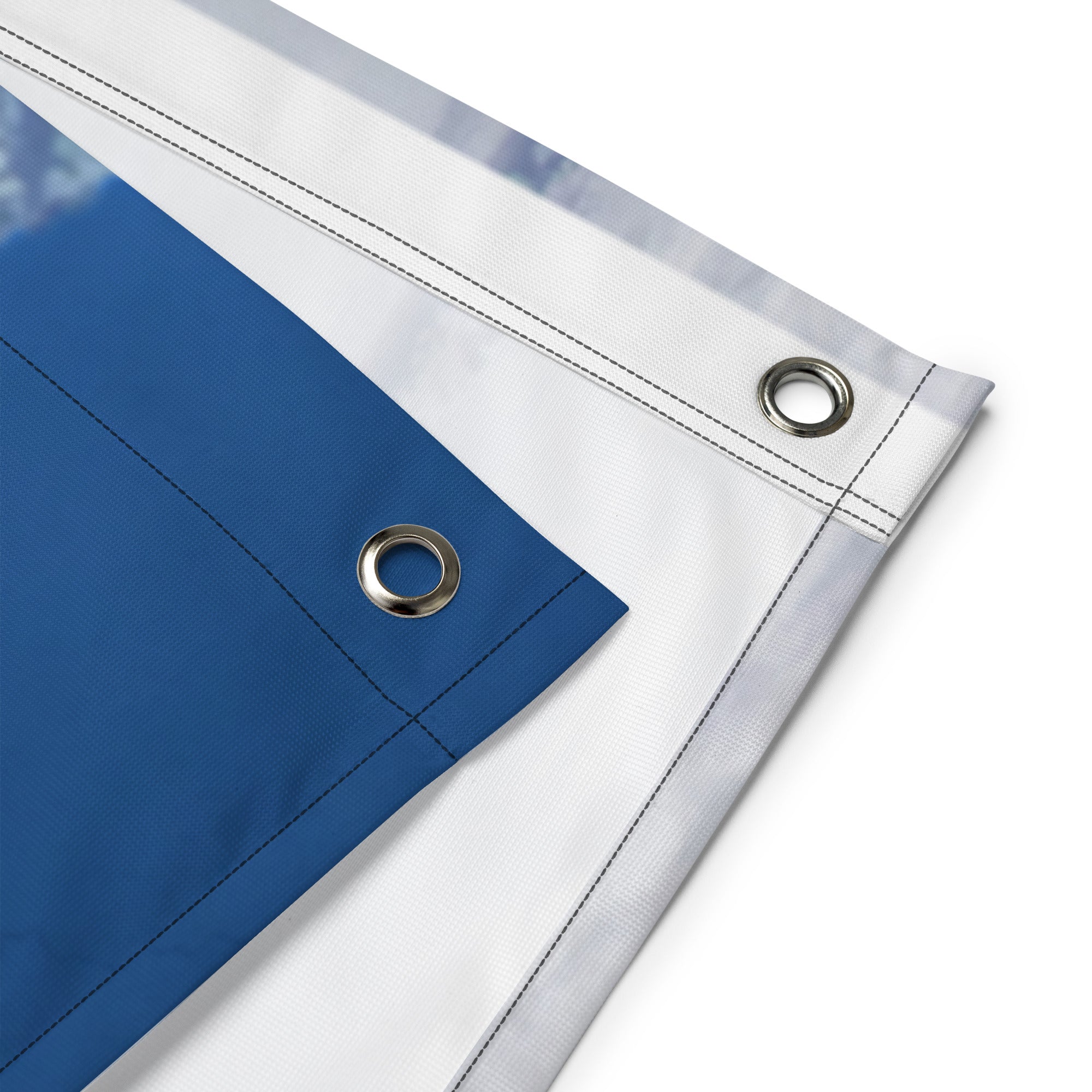 Snow House Painting Flag Tapestry-3