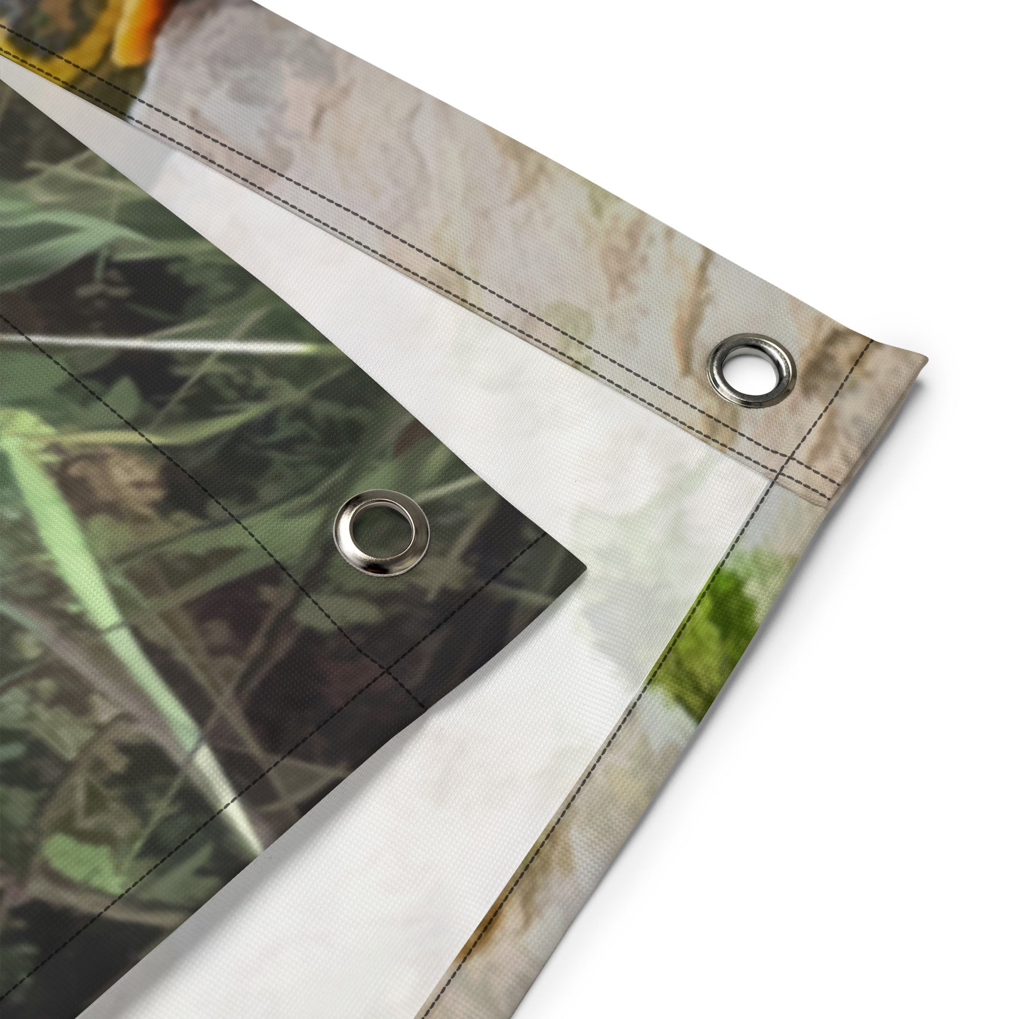 Turtle Oil Painting Flag Tapestry-2