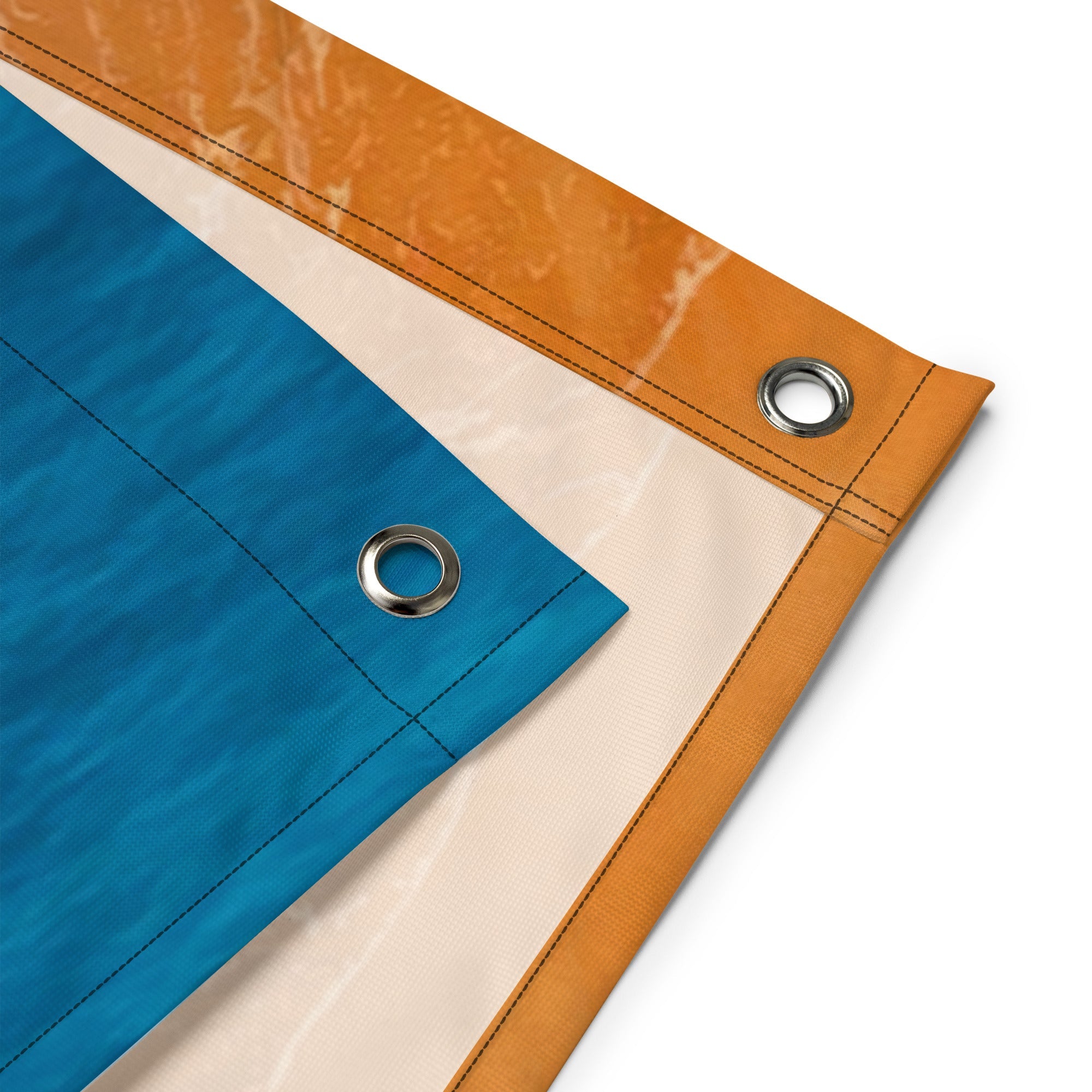 Beach Painting Flag Tapestry-2