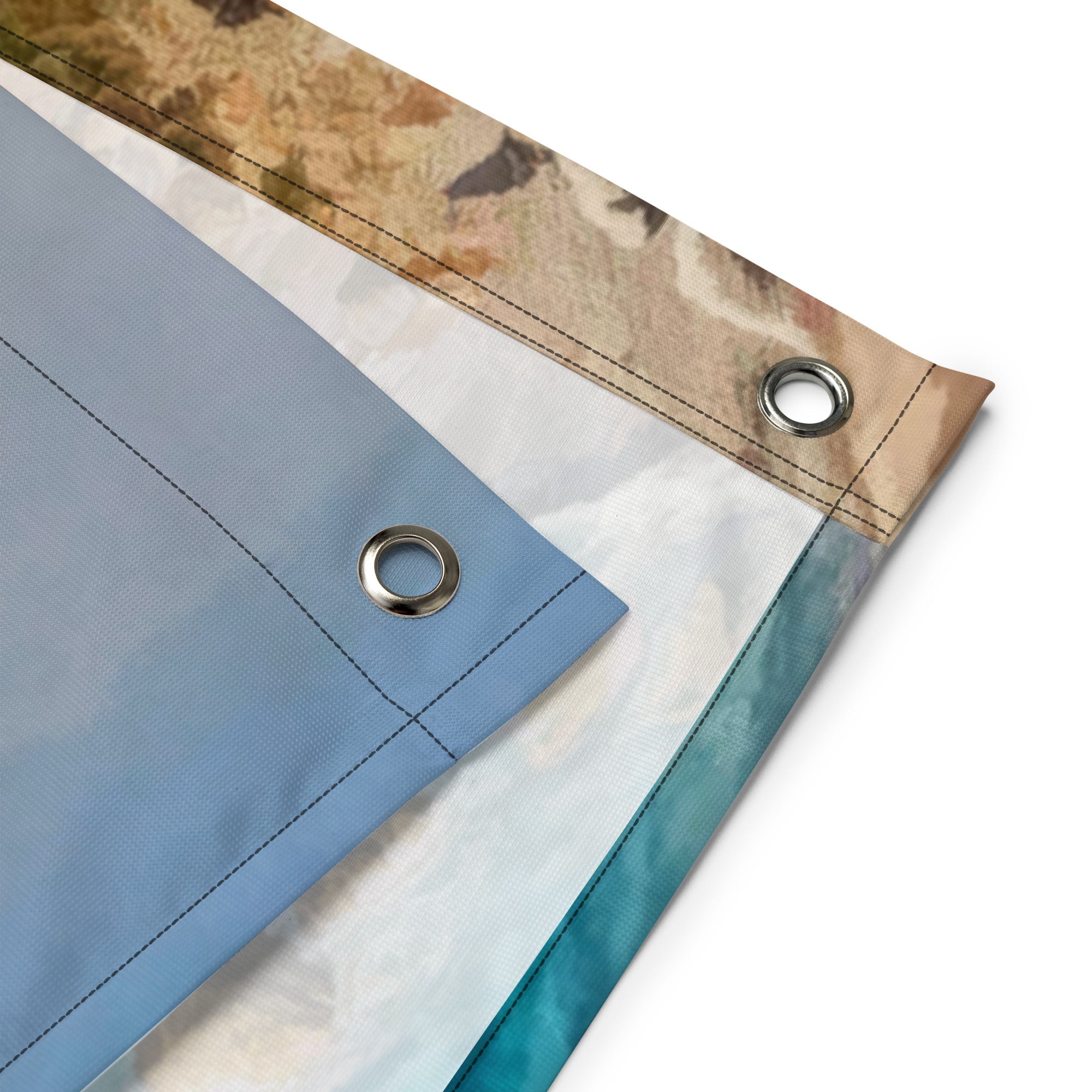 Fisherman Boat Painting Flag Tapestry-2