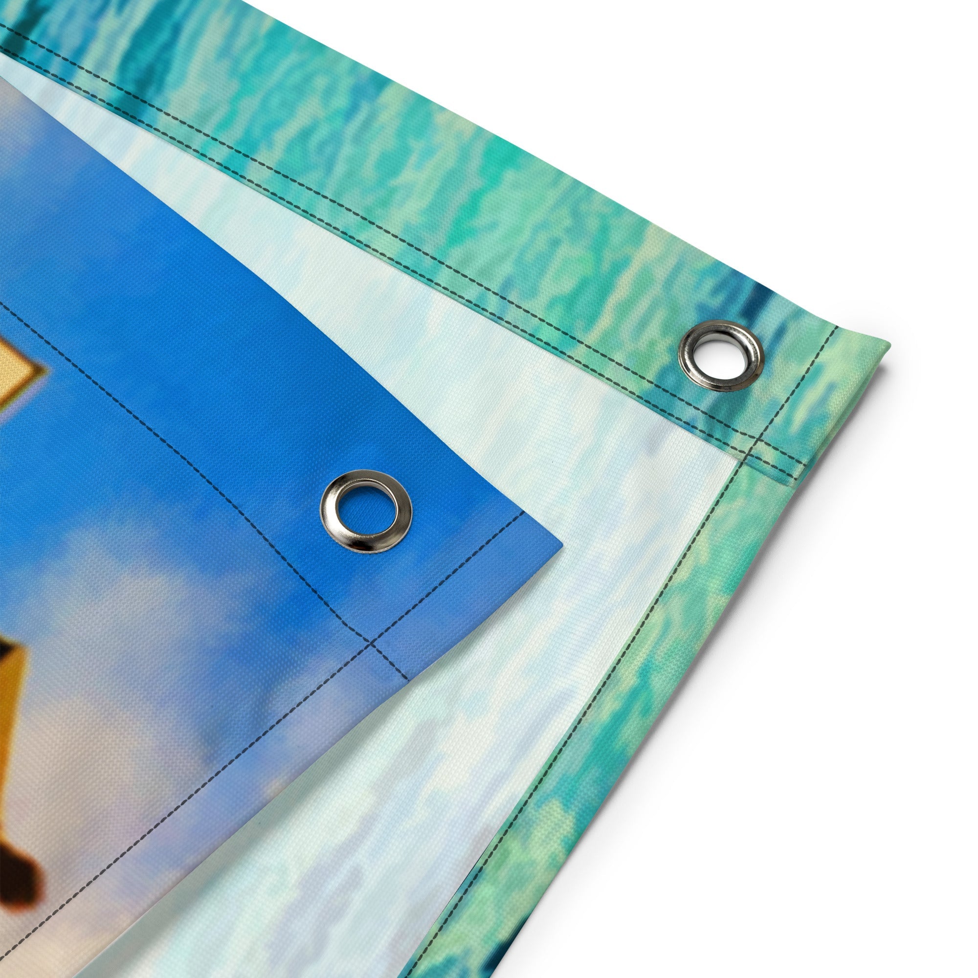 Lighthouse Painting Flag Tapestry-2